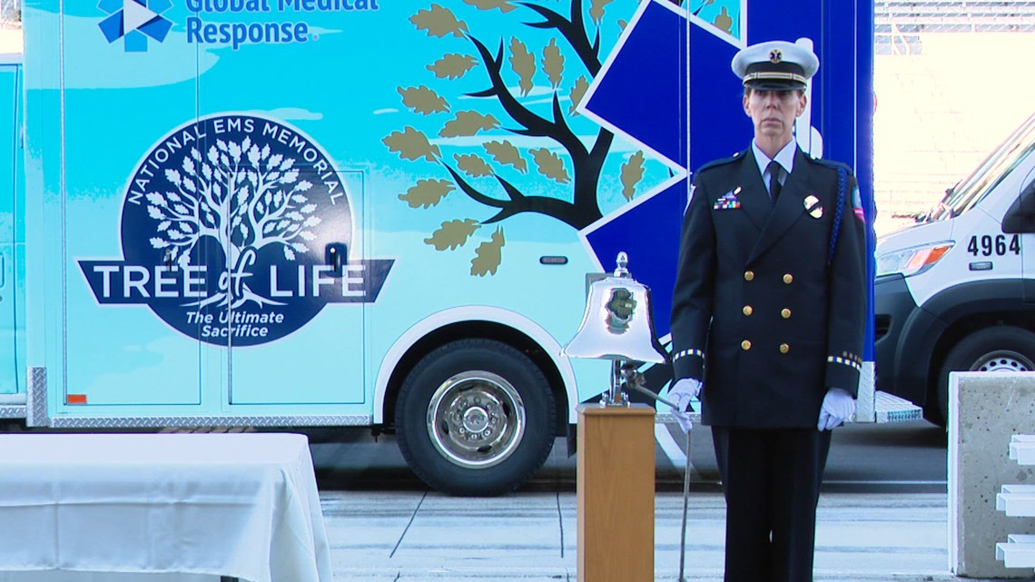 National EMS Procession makes stop at Indianapolis Motor Speedway