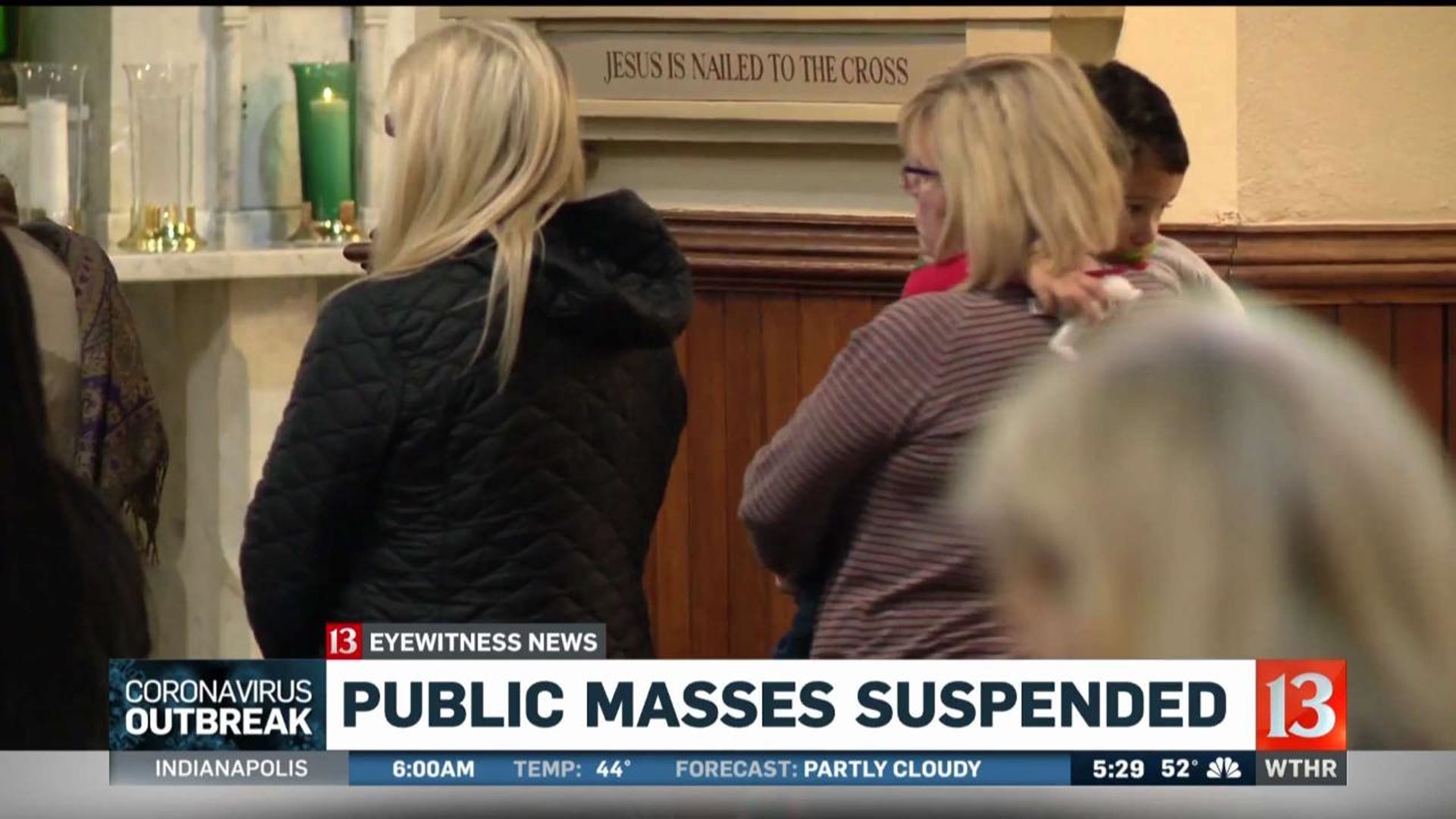 Public masses suspended