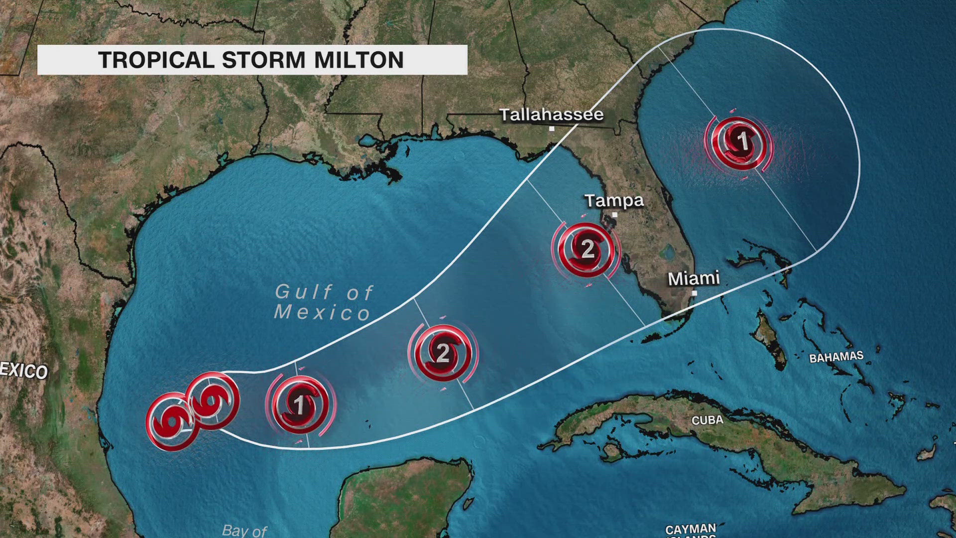 The storm is forecast to strengthen and bring the risk of life-threatening impacts to portions of Florida's West Coast next week.