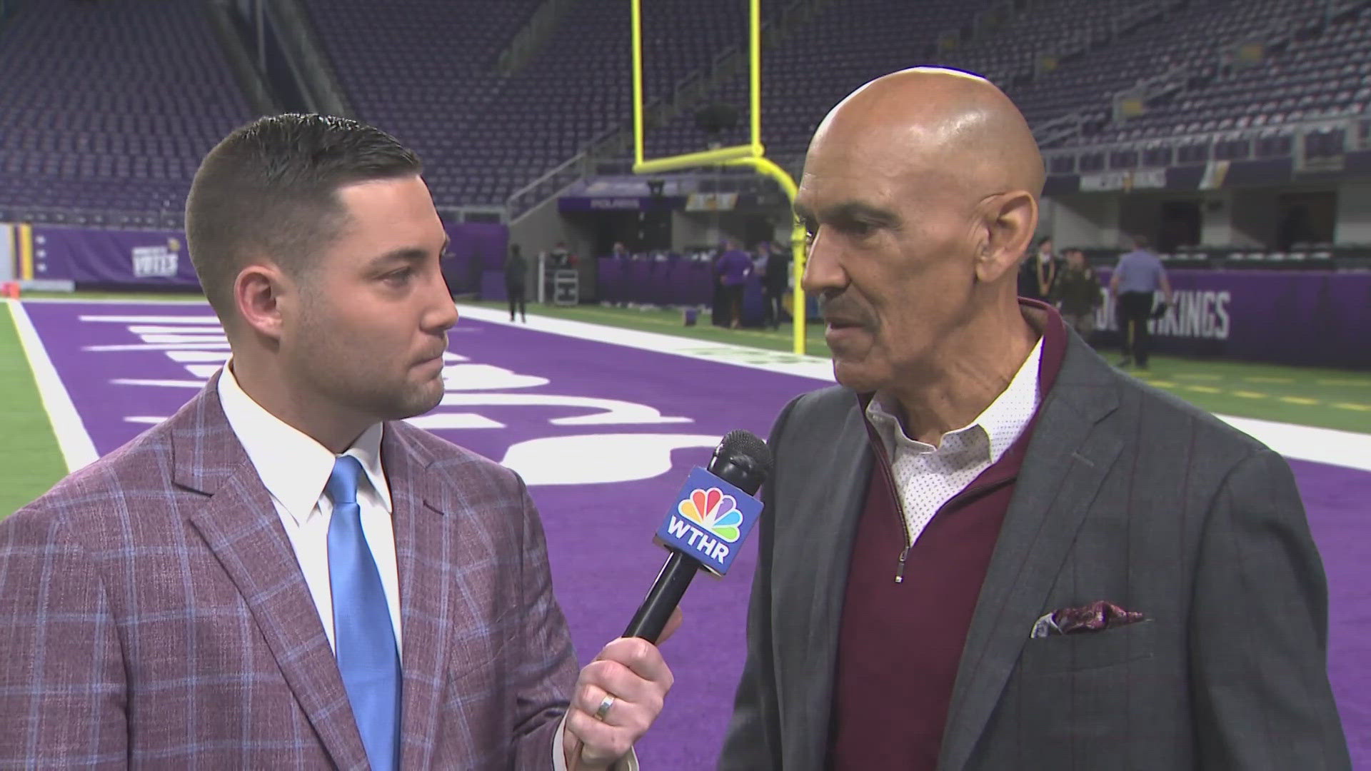 13Sports reporter Dominic Miranda is in Minnesota talking with former Colts coach Tony Dungy ahead of Sunday Night Football.