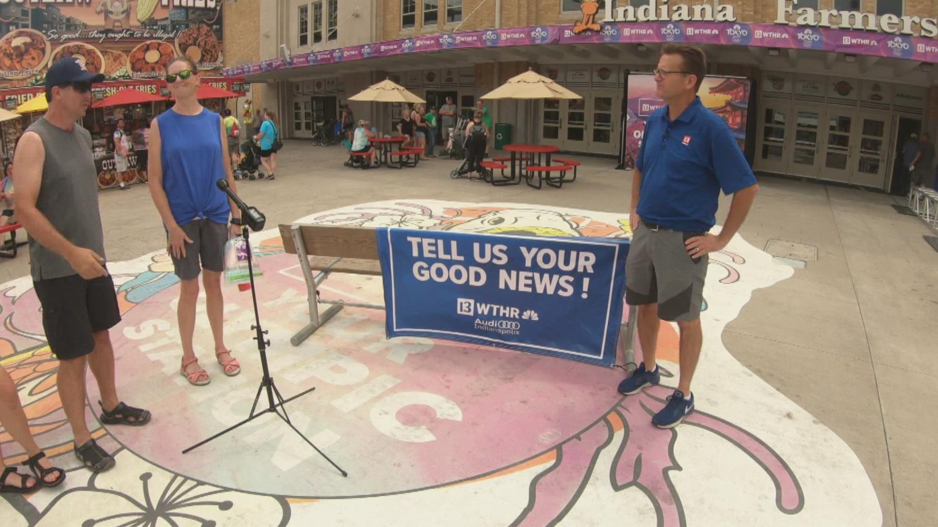 Dave Calabro visited the state fairgrounds again Thursday, asking folks to share their positive, uplifting stories.