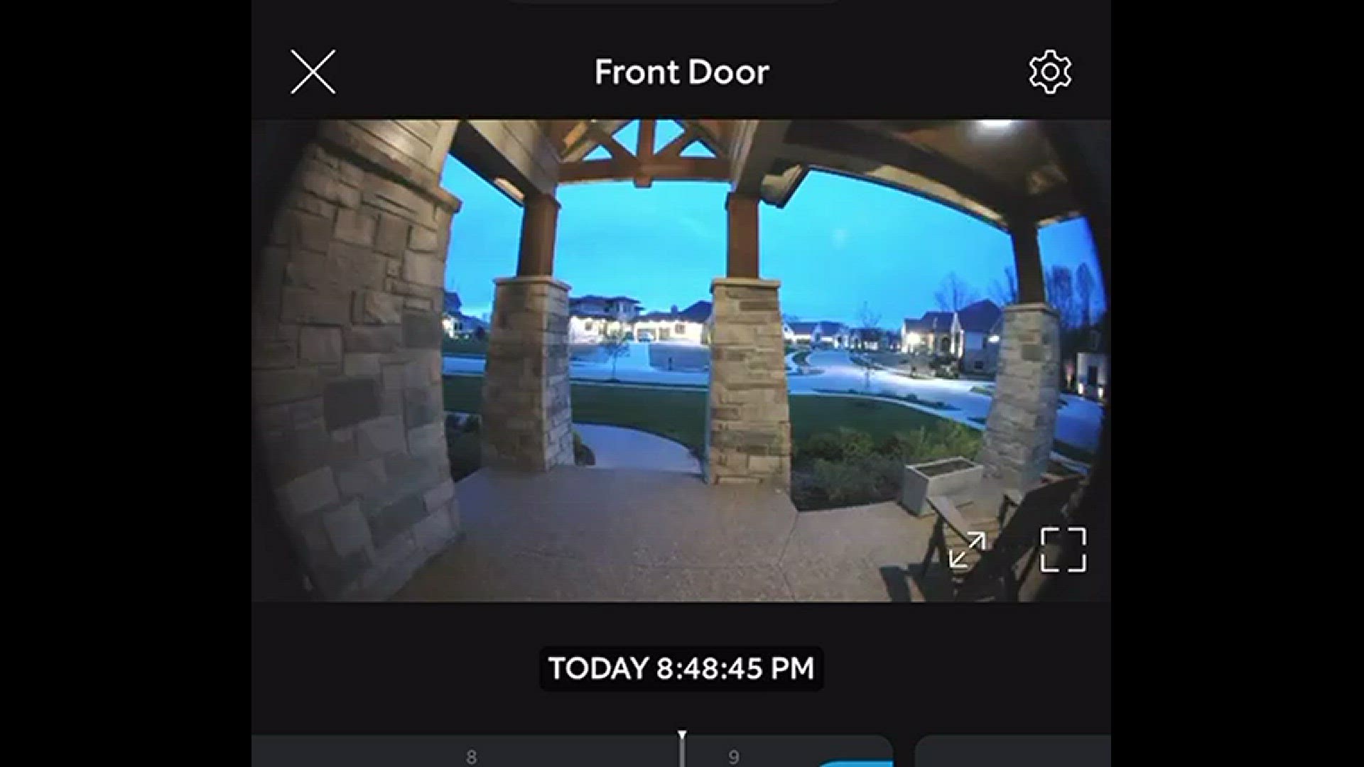 13News viewer Kelly Kyle sent in video of Ring doorbell footage that appears to show a flash of light in central Indiana.