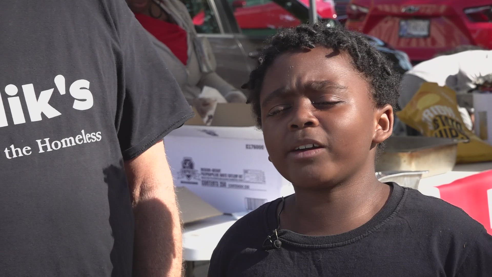8-year-old Malik talked with 13News' Anna Chalker about his desire to help the homeless.