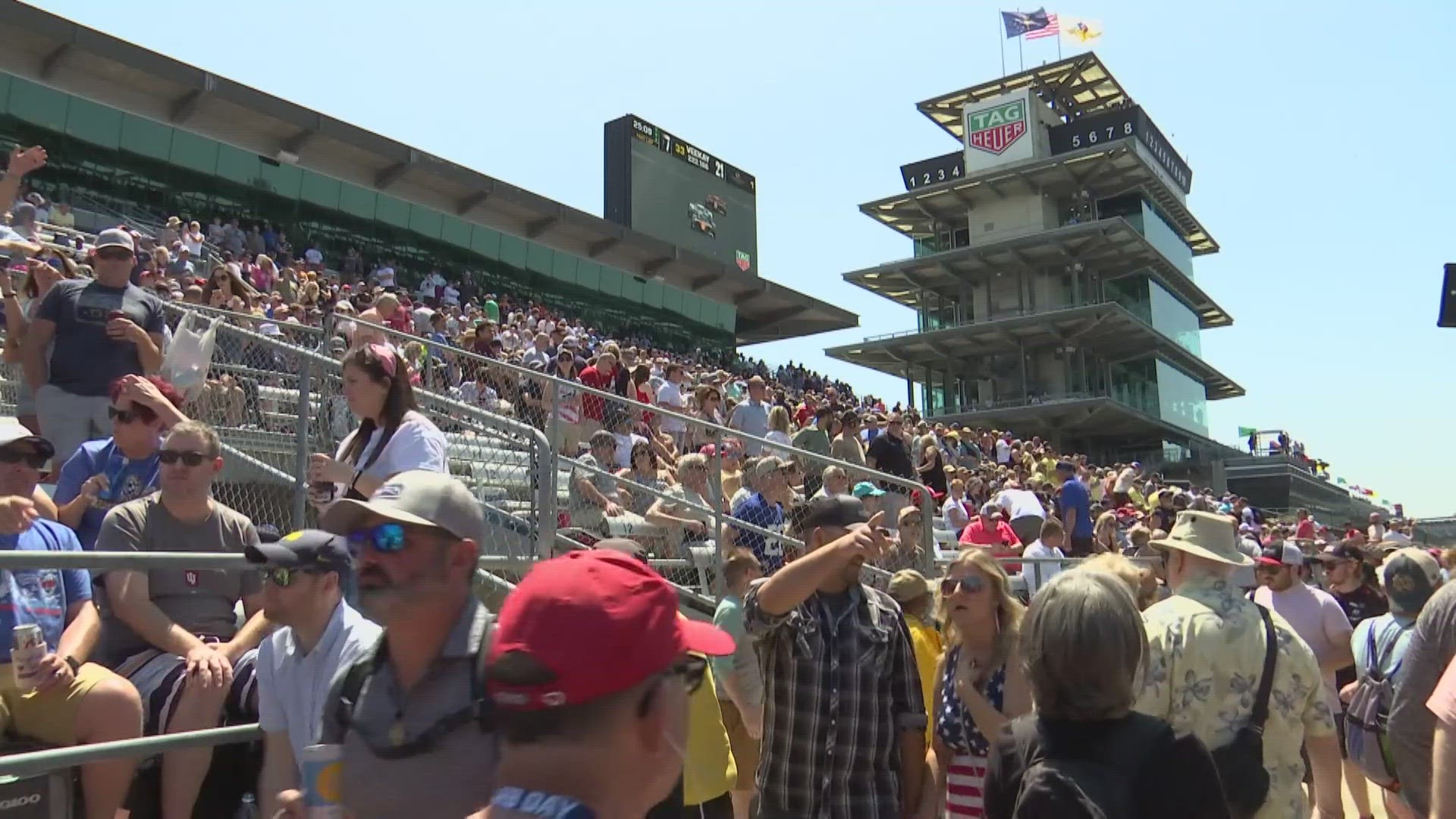 The weather was perfect for Carb Day festivities at the Indianapolis Motor Speedway.
