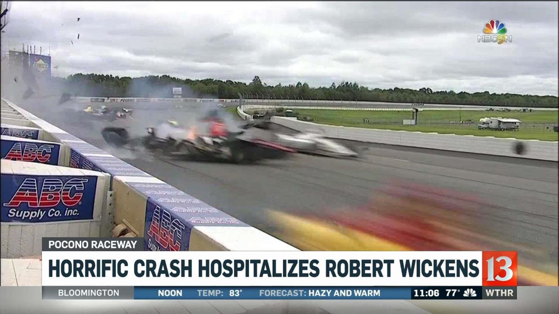 Horrific Crash Hospitalizes Robert Wickens
