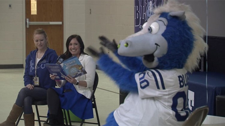 Colts' Blue breaks mascot rules to teach teens lesson