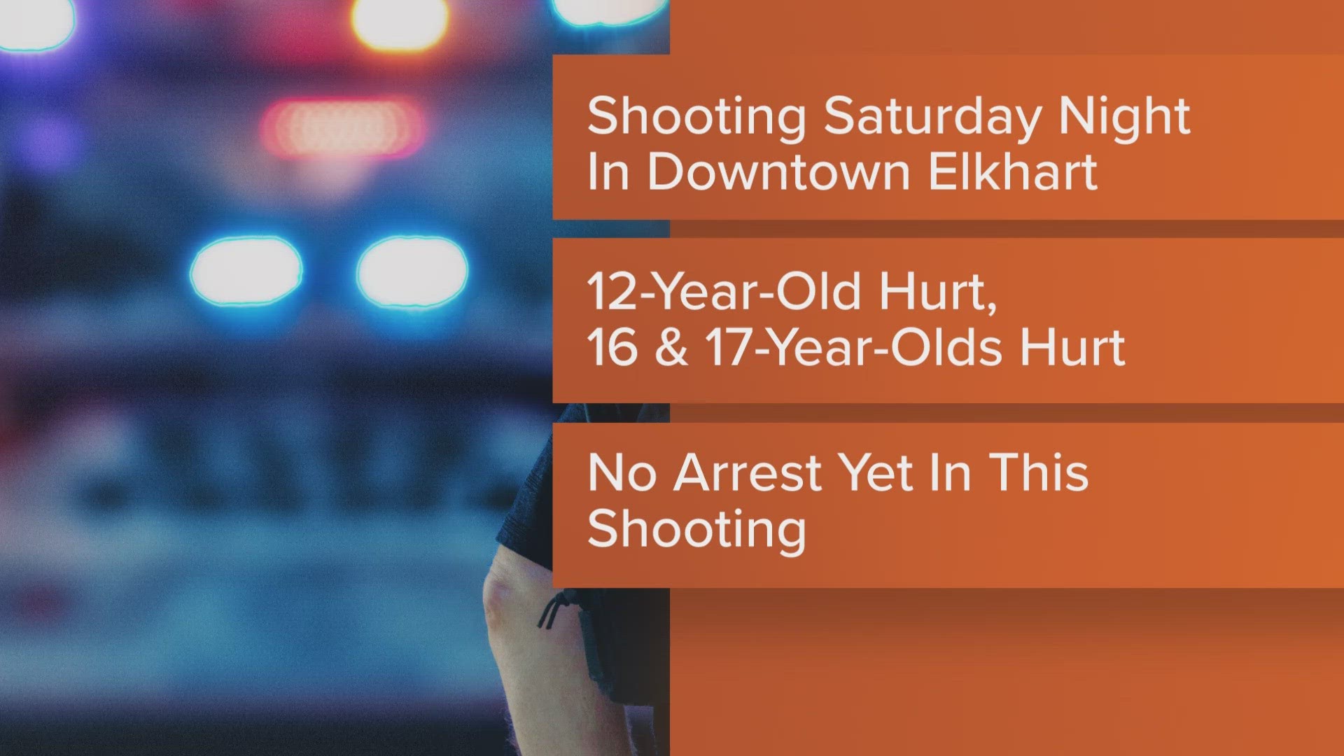 Elkhart police say the boy was found with a gunshot wound and two other teens were found shot at a residence a few blocks away Saturday night.