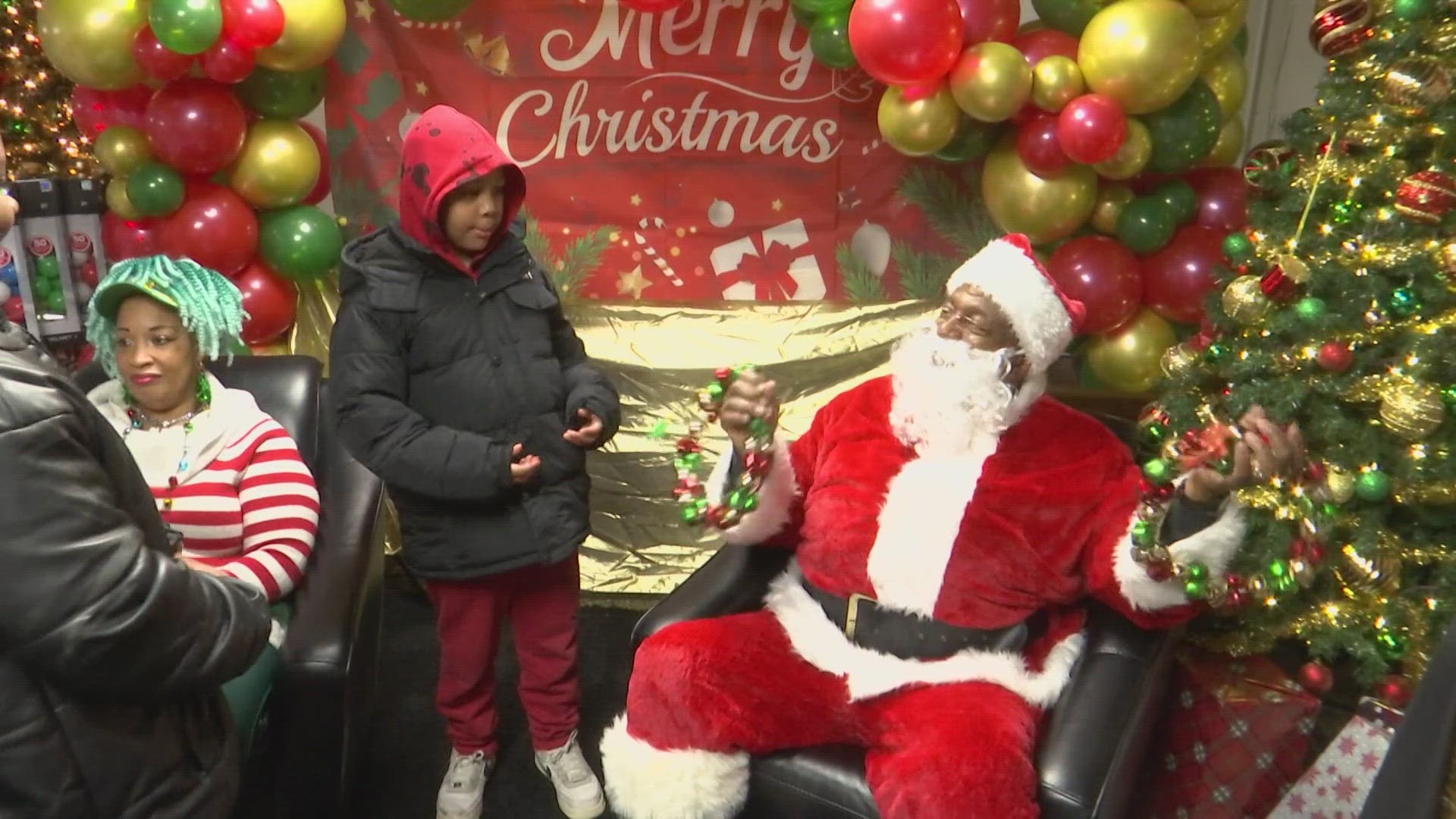 Firefighters handed out food, books, toys and even bicycles to families in need as part of the Indianapolis Black Firefighters Association's annual event.