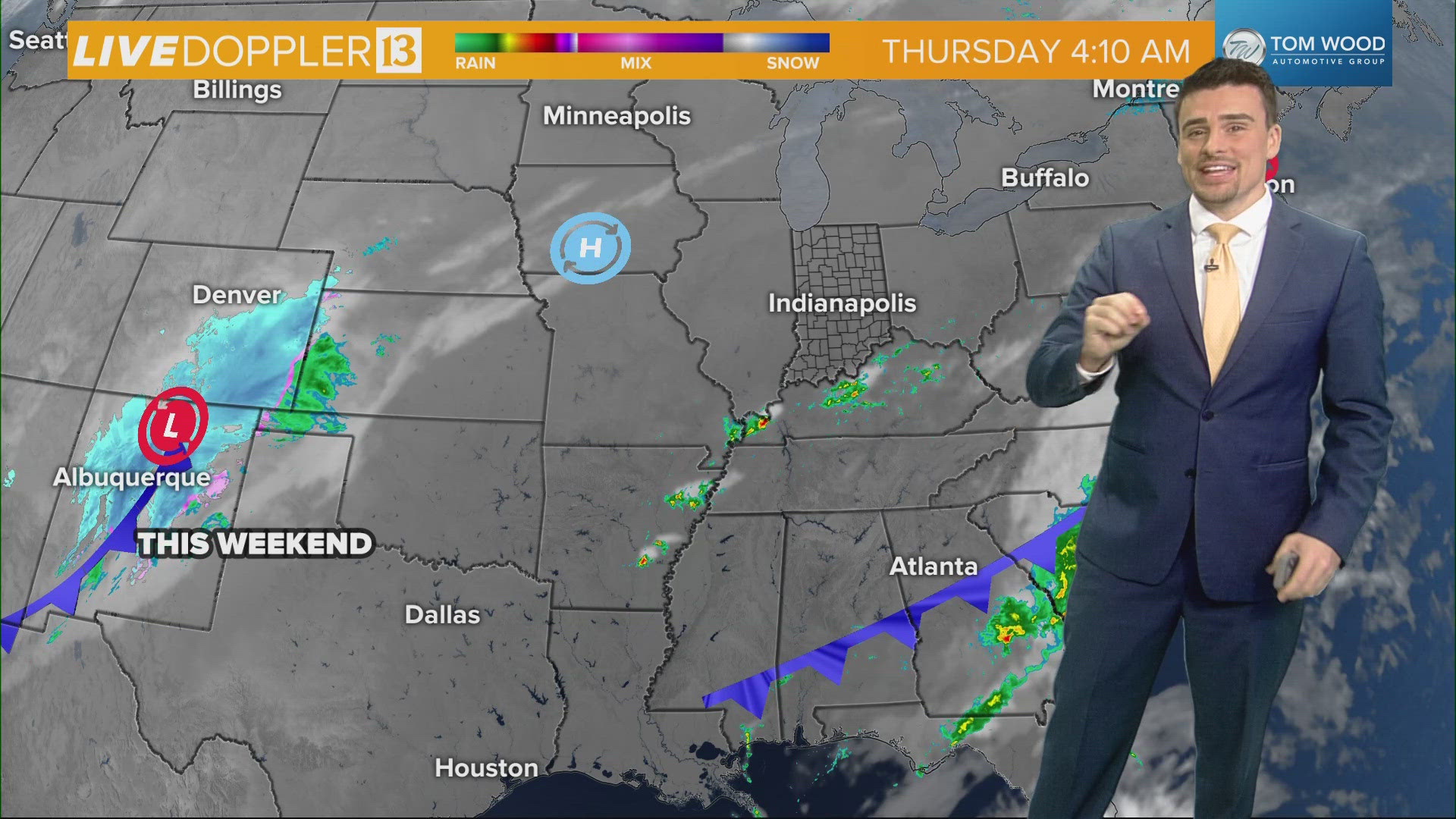 Enjoy quiet, cool Fall weather the rest of the work week across Indiana. Our next storm system will bring some scattered showers this weekend.