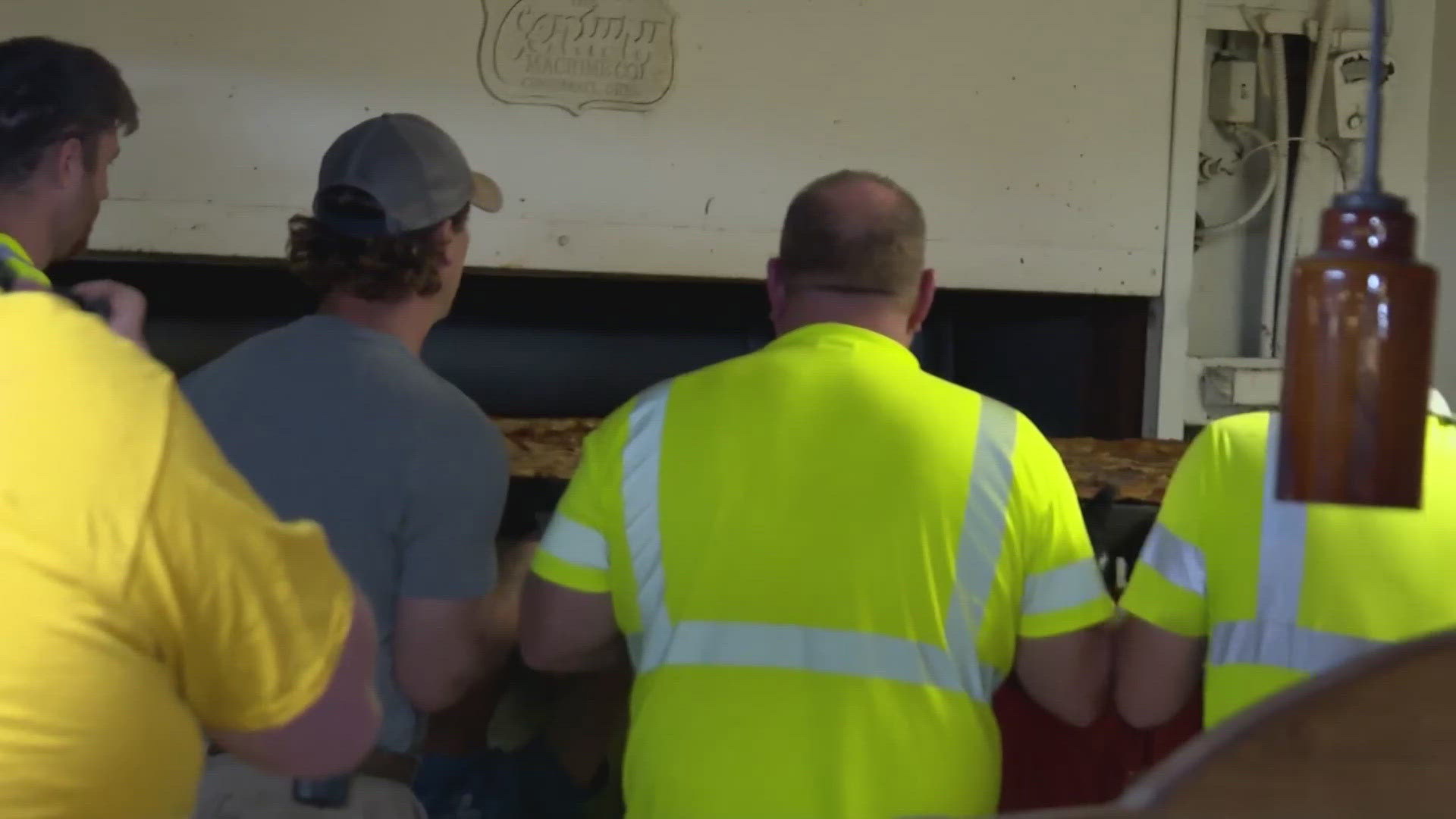 The apple pie is 600 pounds and seven feet wide. The chief pie baker said the pie will be able to feed around 1,000 people.