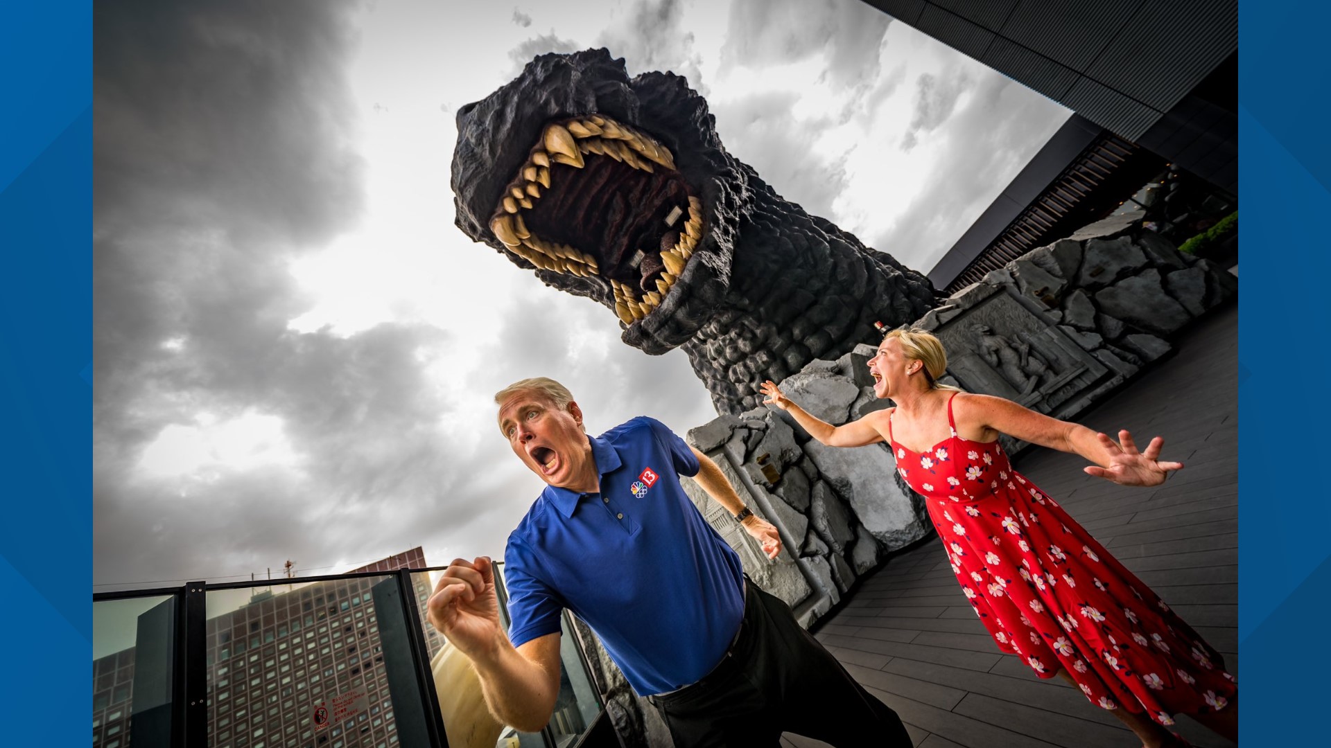 Filming Godzilla See movie monster history at Godzilla's movie studio | wthr.com