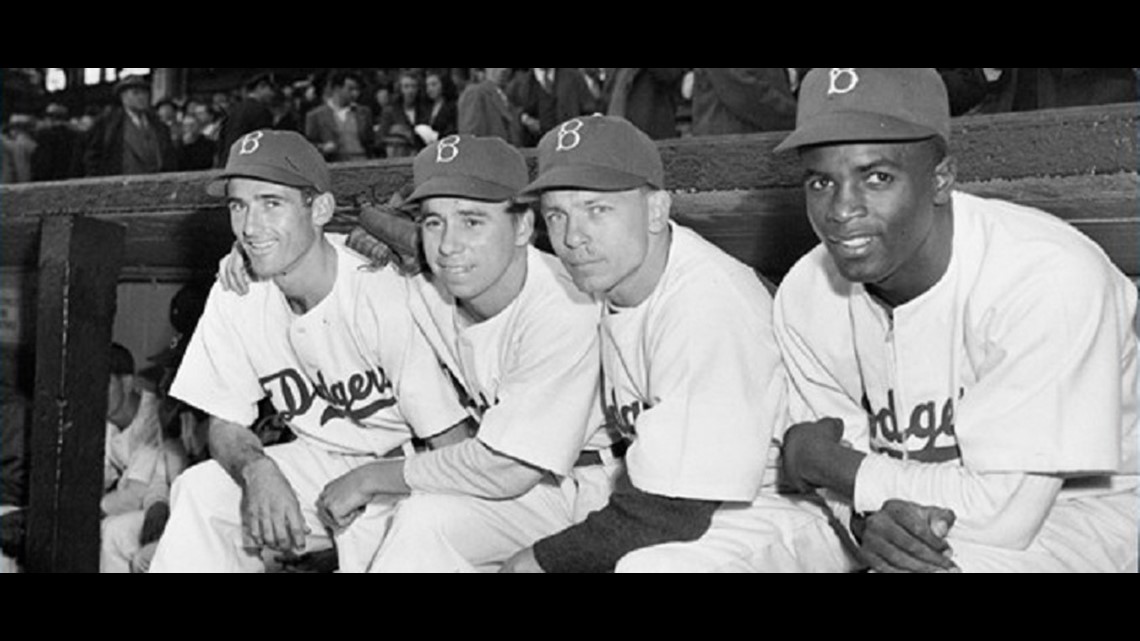 Jackie Robinson Brooklyn Dodgers Team