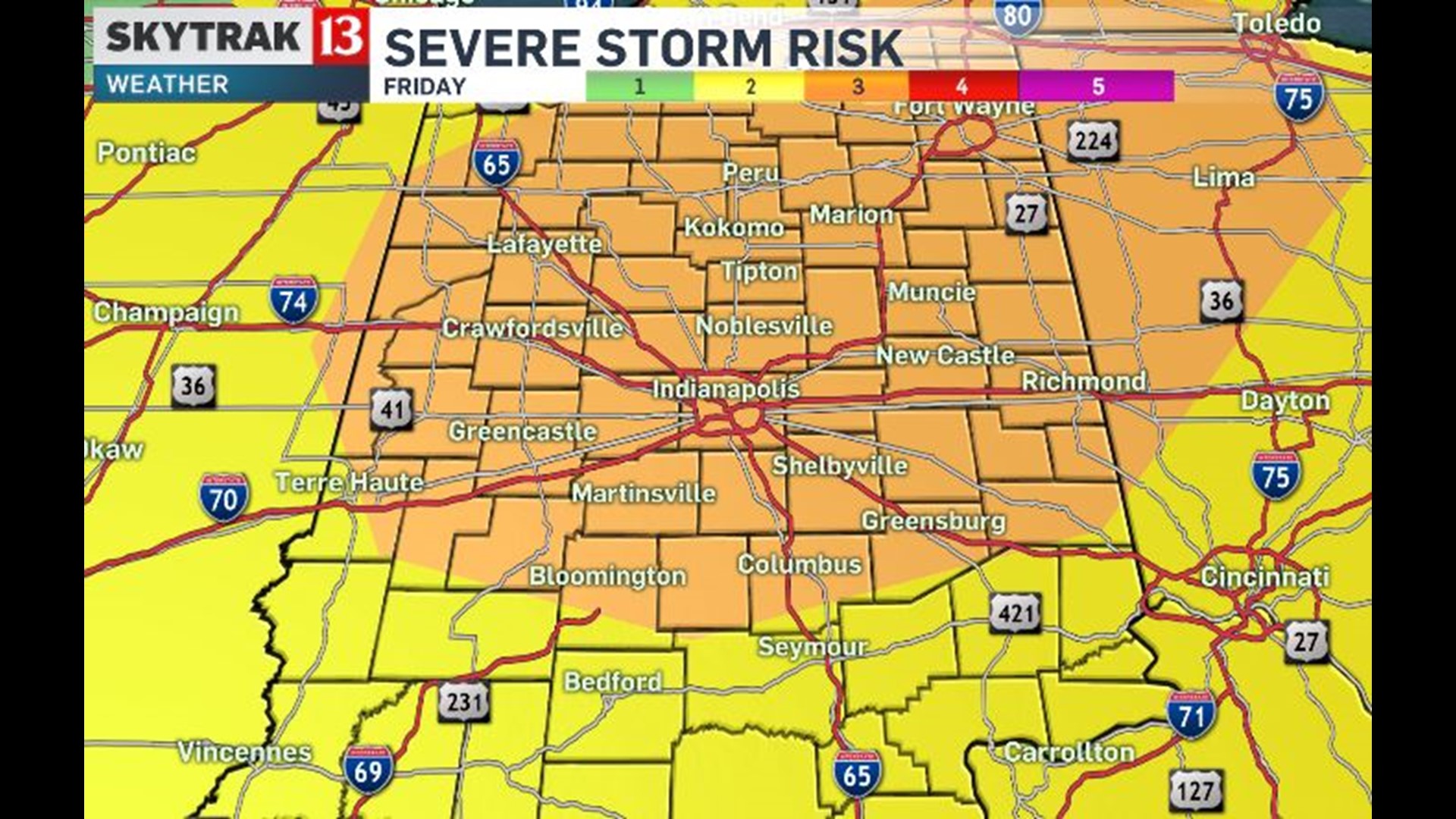 Forecast: Warm now but windy with a severe weather chance Friday | wthr.com