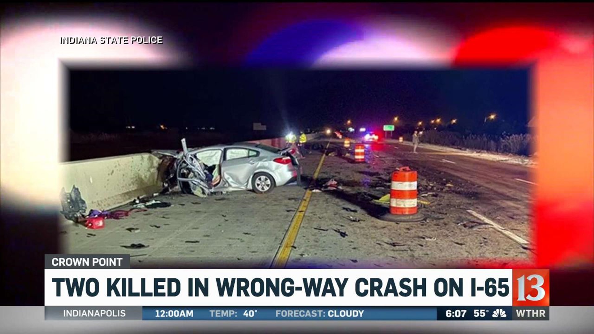 Wrongway crash kills IUPUI student, Illinois woman on I65 near Crown