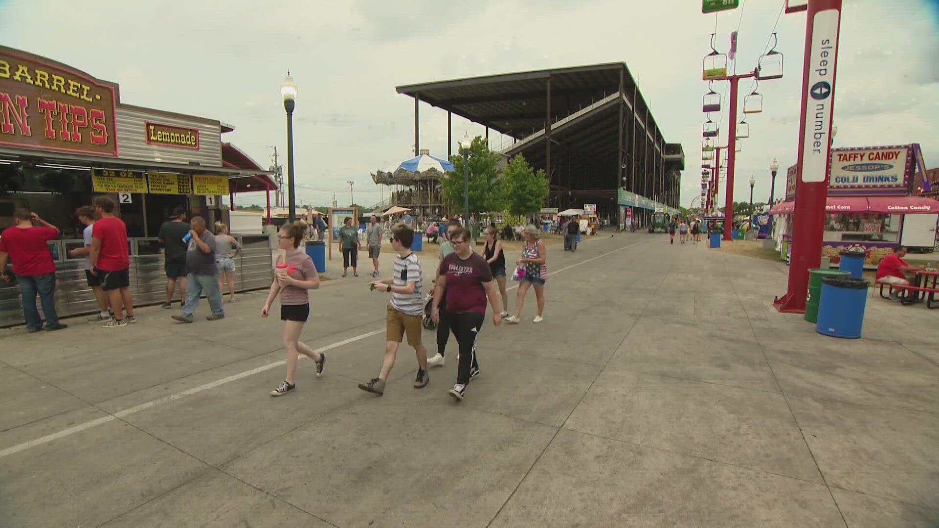 Each adult can chaperone up to 6 people and must remain at the fairgrounds with the minors they're accompanying.