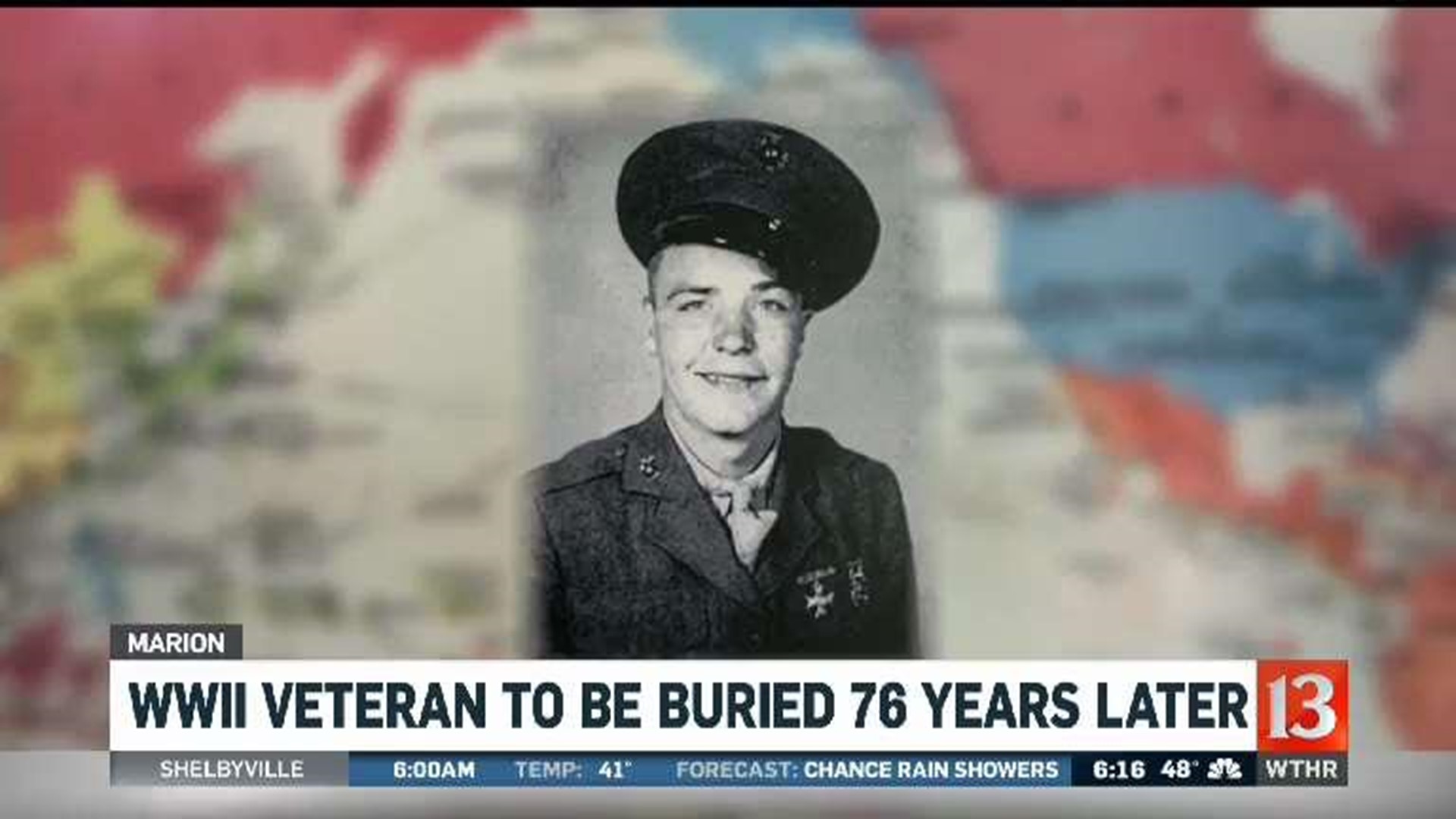 Buried with honors 76 years later