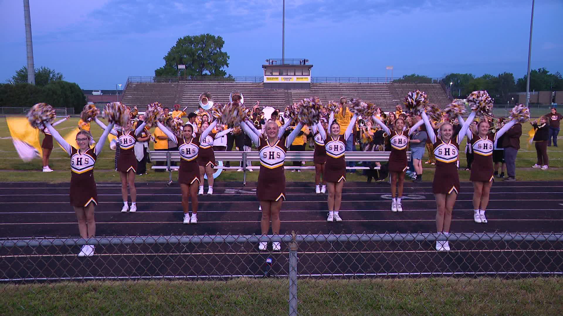 Speedway High School cheers as the Operation Football Cheerleaders of the Week.