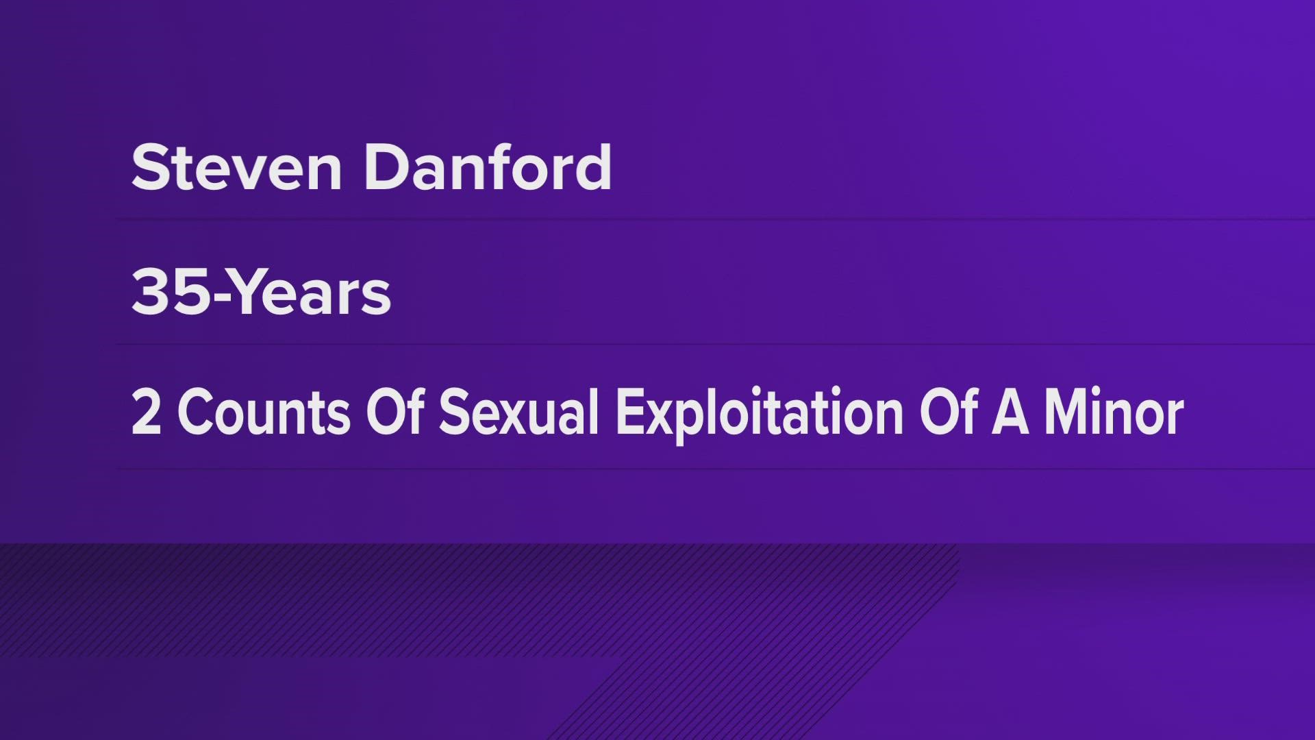 Steven Danford pleaded guilty to 2 counts of sexual exploitation of a minor and attempted sexual exploitation of a minor.