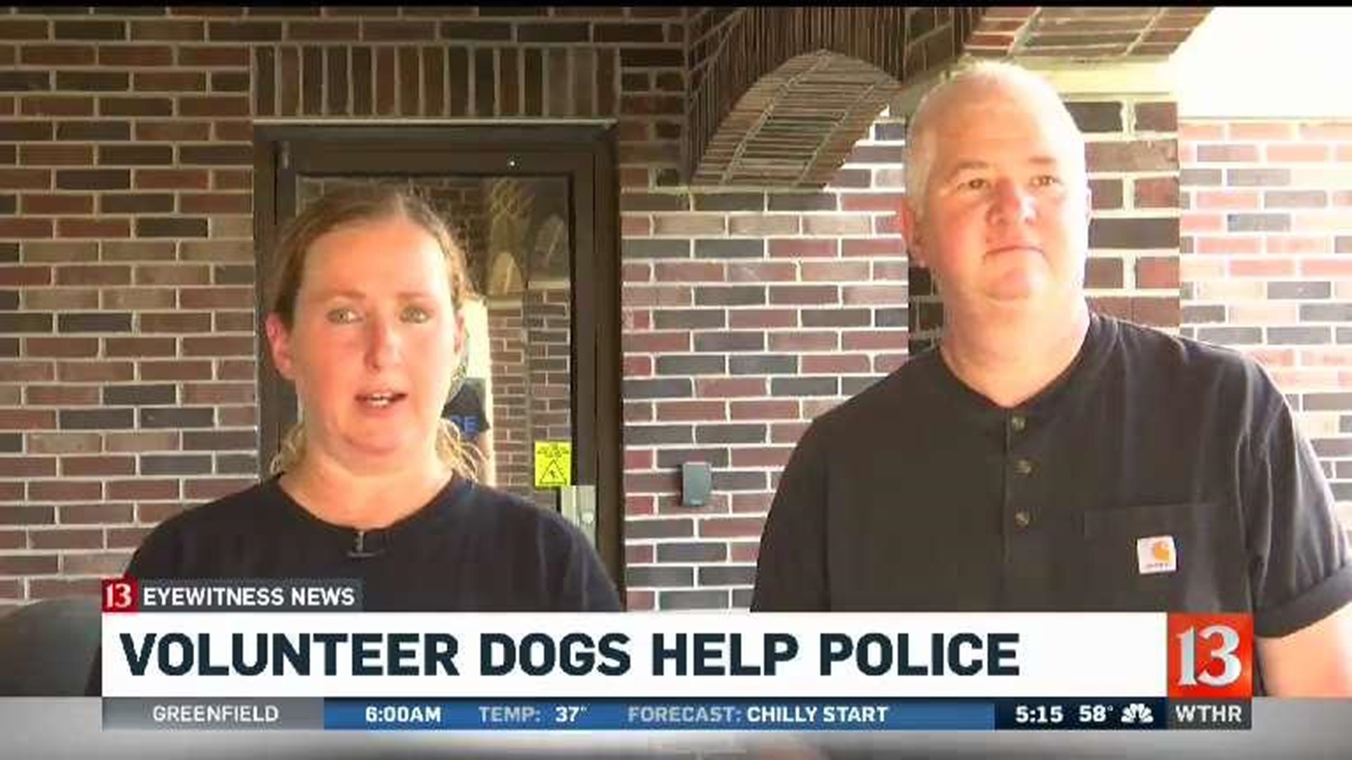 Volunteer dogs help police