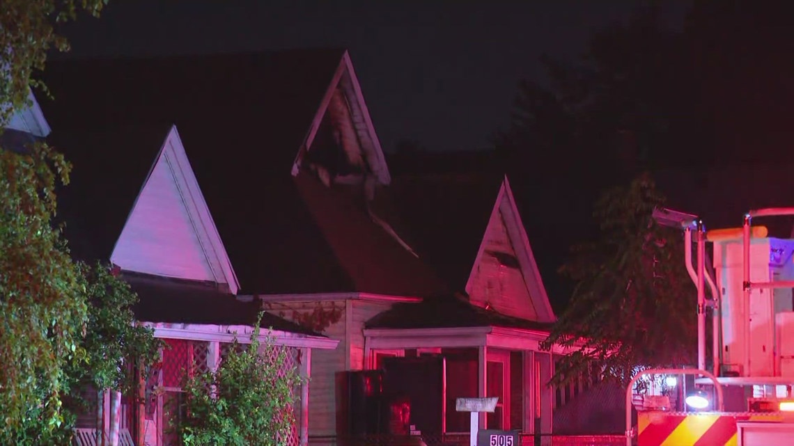 Indianapolis Fire Department fights house fire on Indy's west side ...