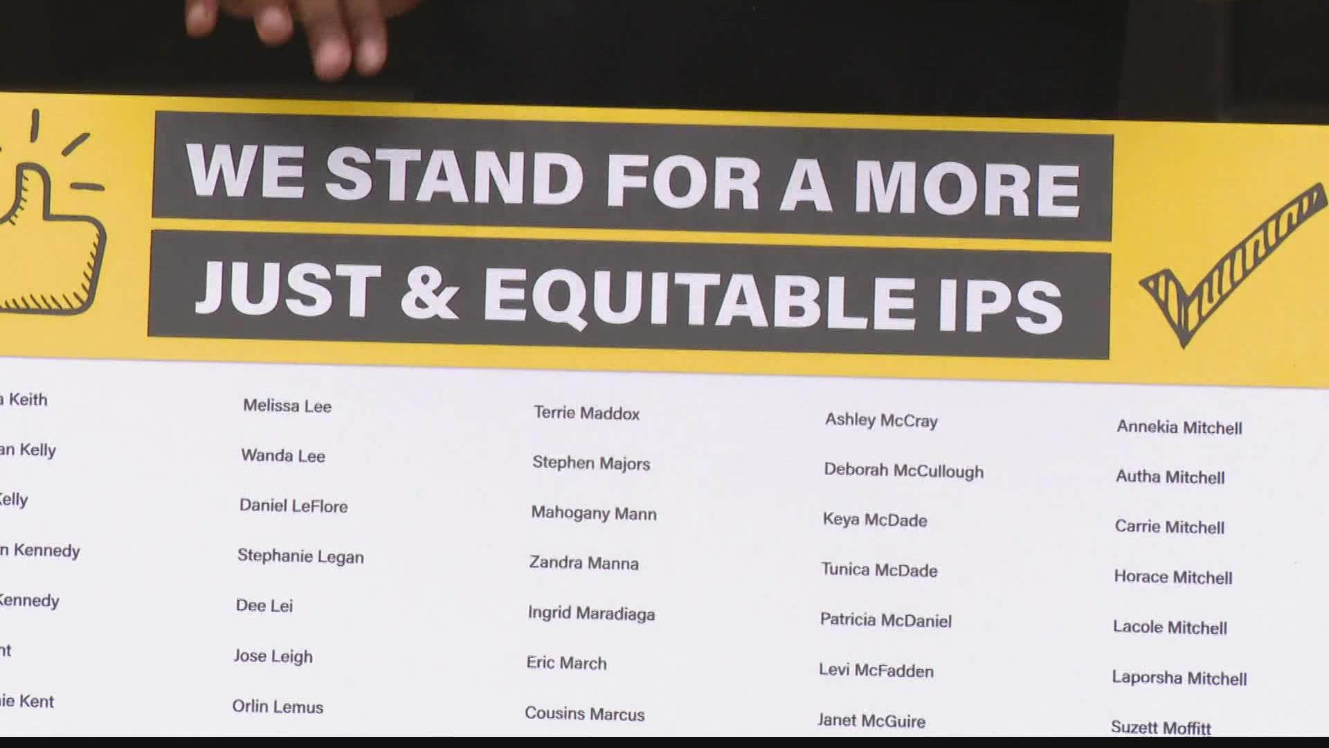 IPS parents are taking a stand for a more "just and equitable" learning environment.