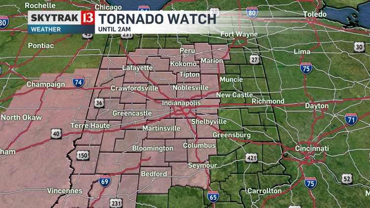 Severe weather passes through Indiana Friday night | wthr.com