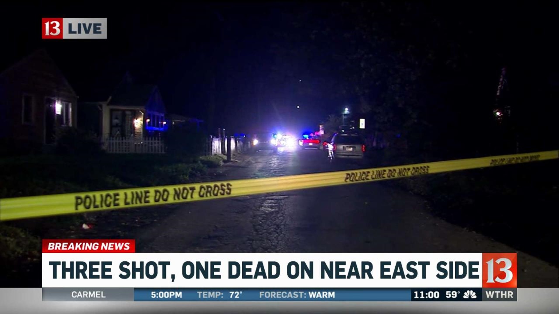 Three shot, one dead on east side