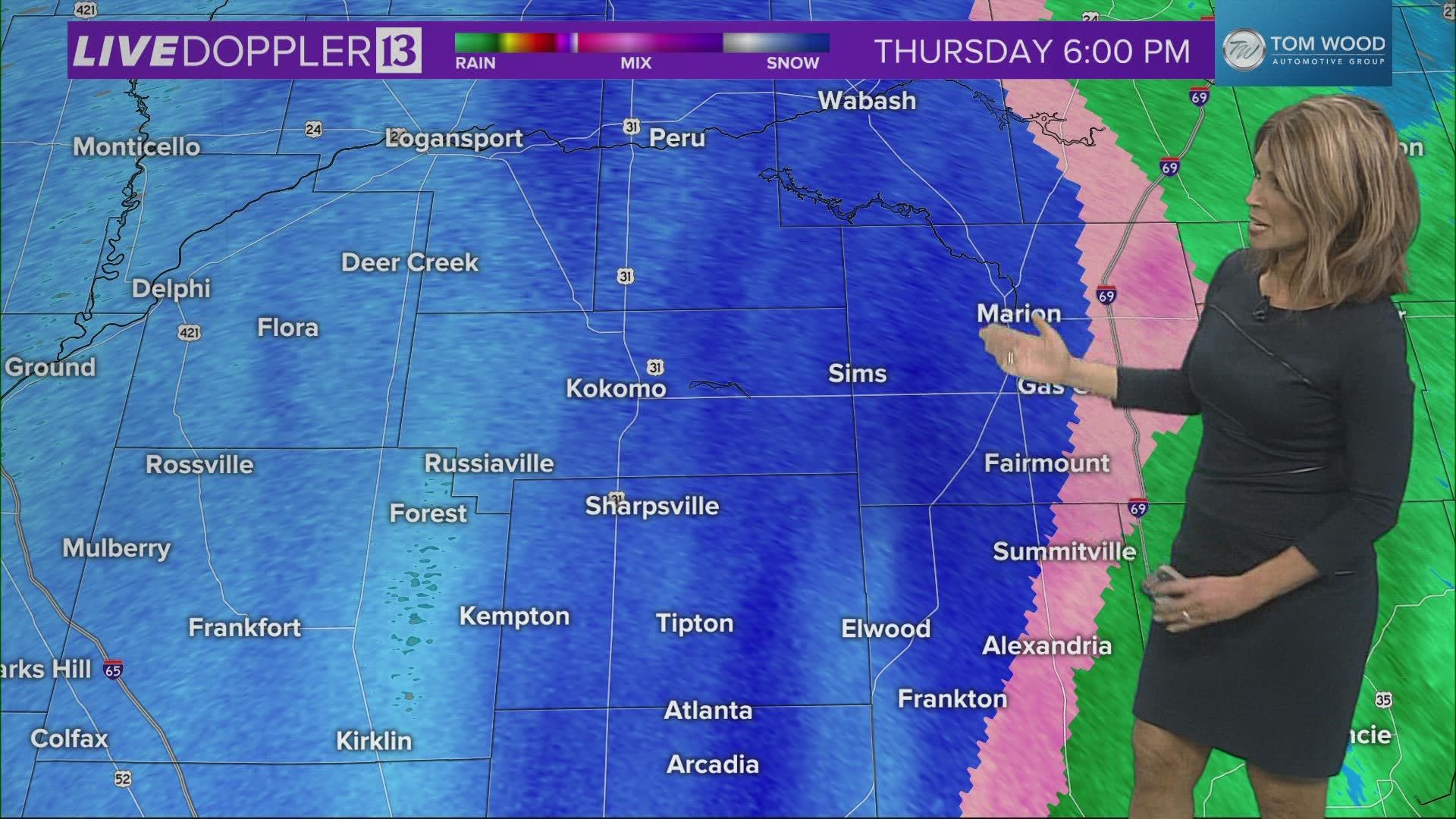 Our crews are tracking severe winter weather as it starts to hit central Indiana.