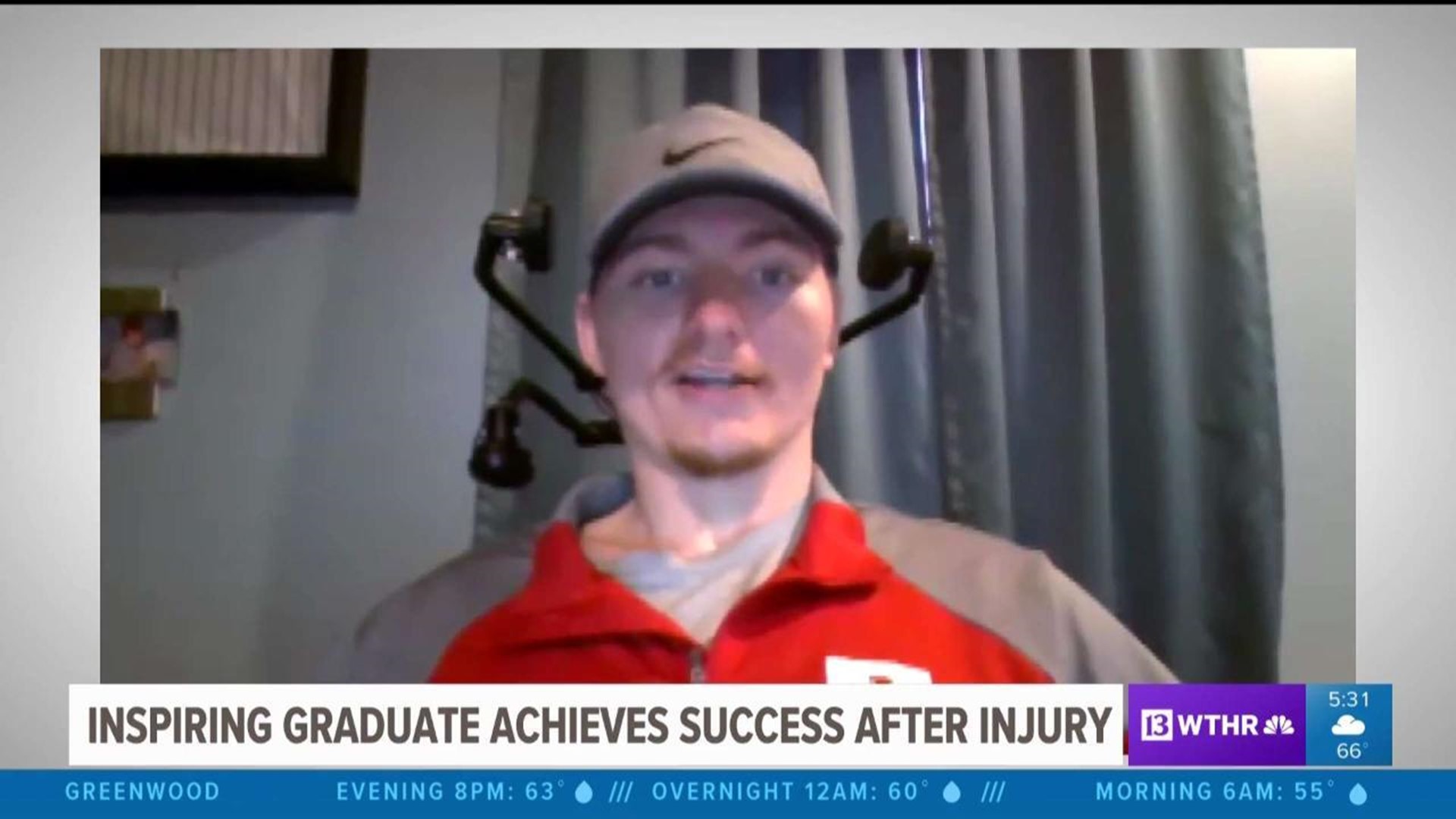 Inspiring graduate achieves success after injury