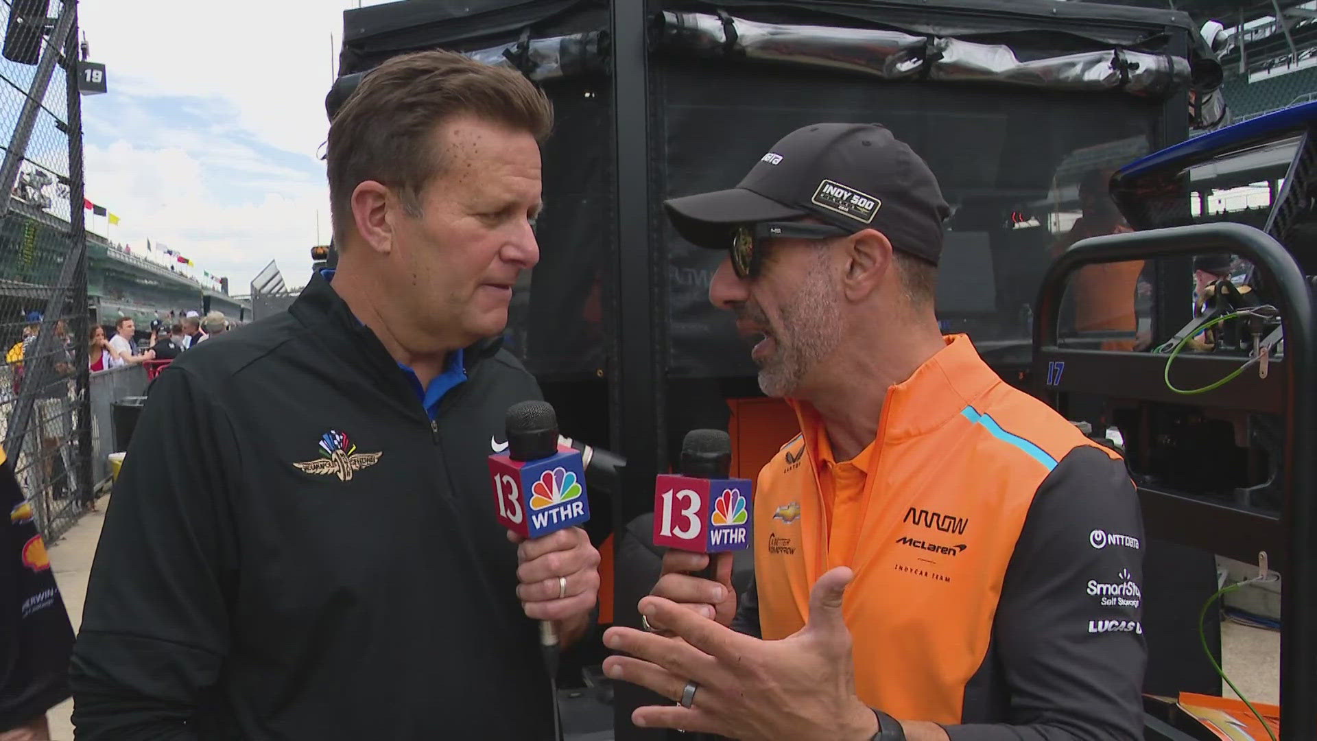 13Sports director Dave Calabro and 2013 Indy 500 winner/2004 IRL champion Tony Kanaan break down the second day of practice for the 2024 Indianapolis 500.