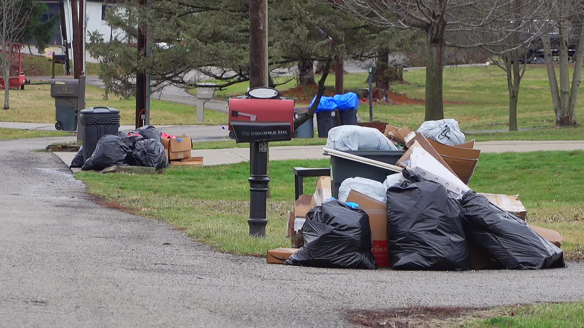 Neighbors in Hendricks County and other areas of central Indiana say Ray's Trash Service, which sold to Waste Management, hasn't been picking up their trash.