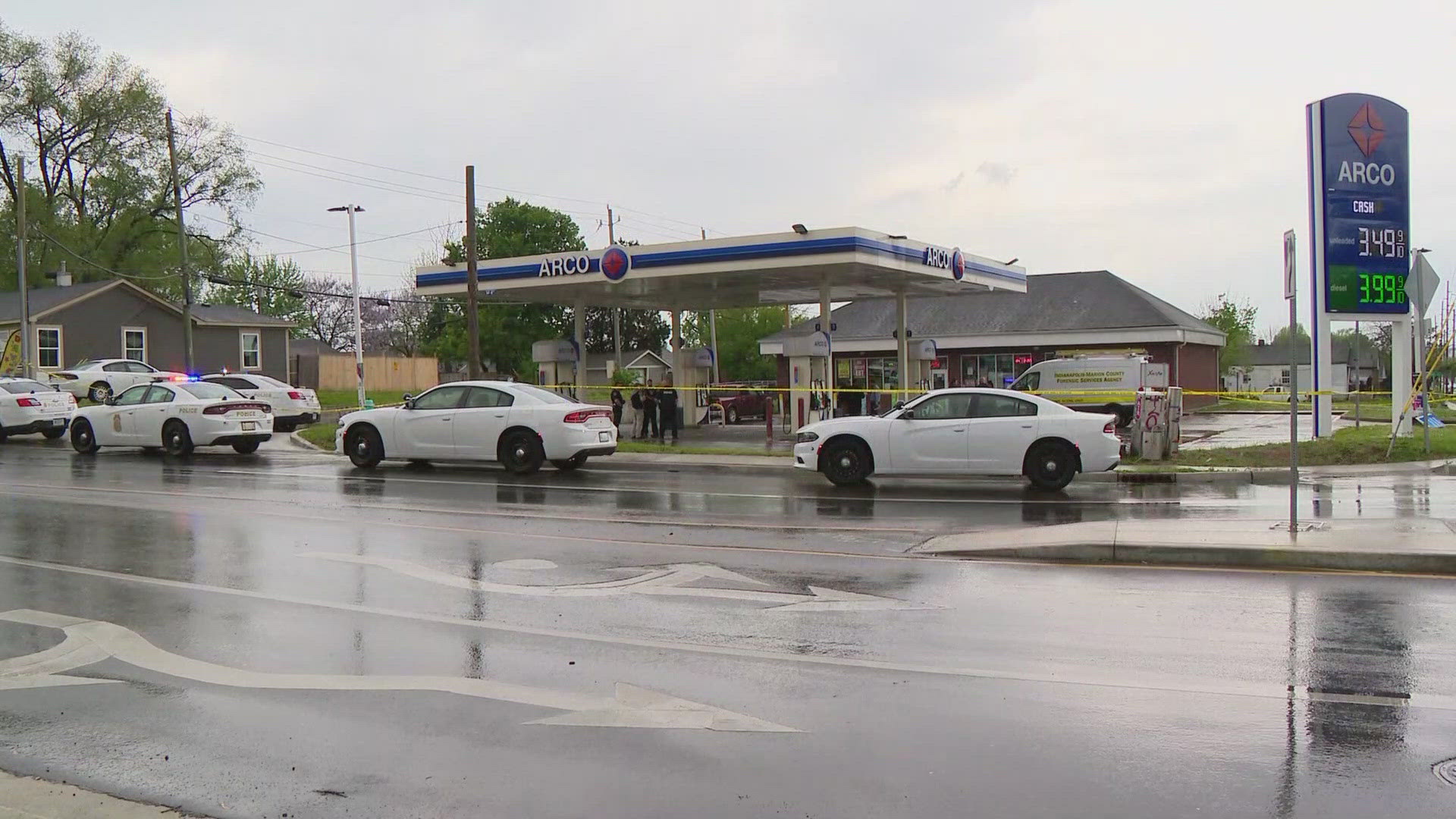 An officer near the 2700 block of English Avenue, which is near South Rural Street and Southeastern Avenue, heard a person yelling for help shortly after 2 p.m.