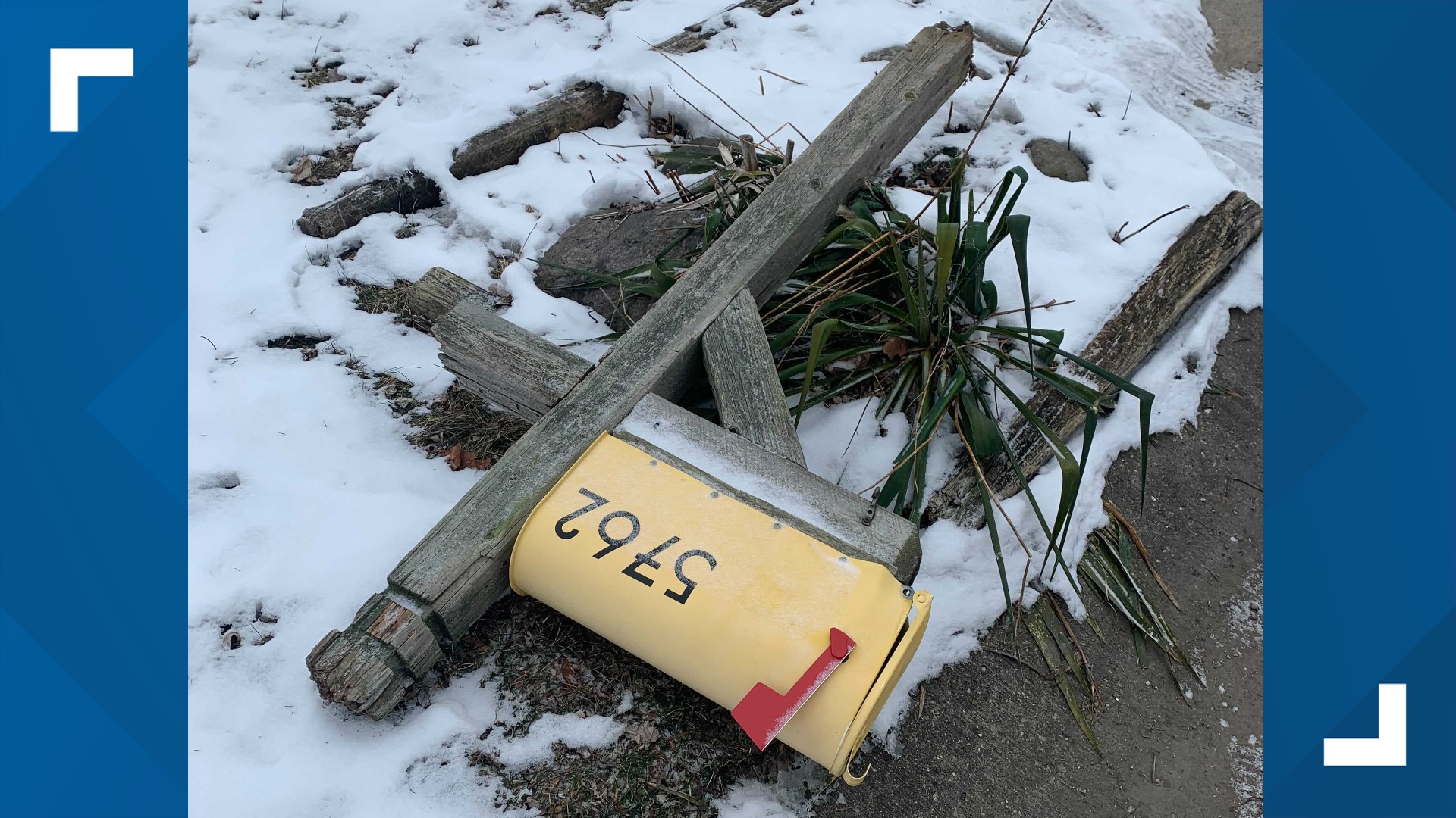 Neighbors on the northwest side believe snowplows may have knocked down several mailboxes while clearing the streets.