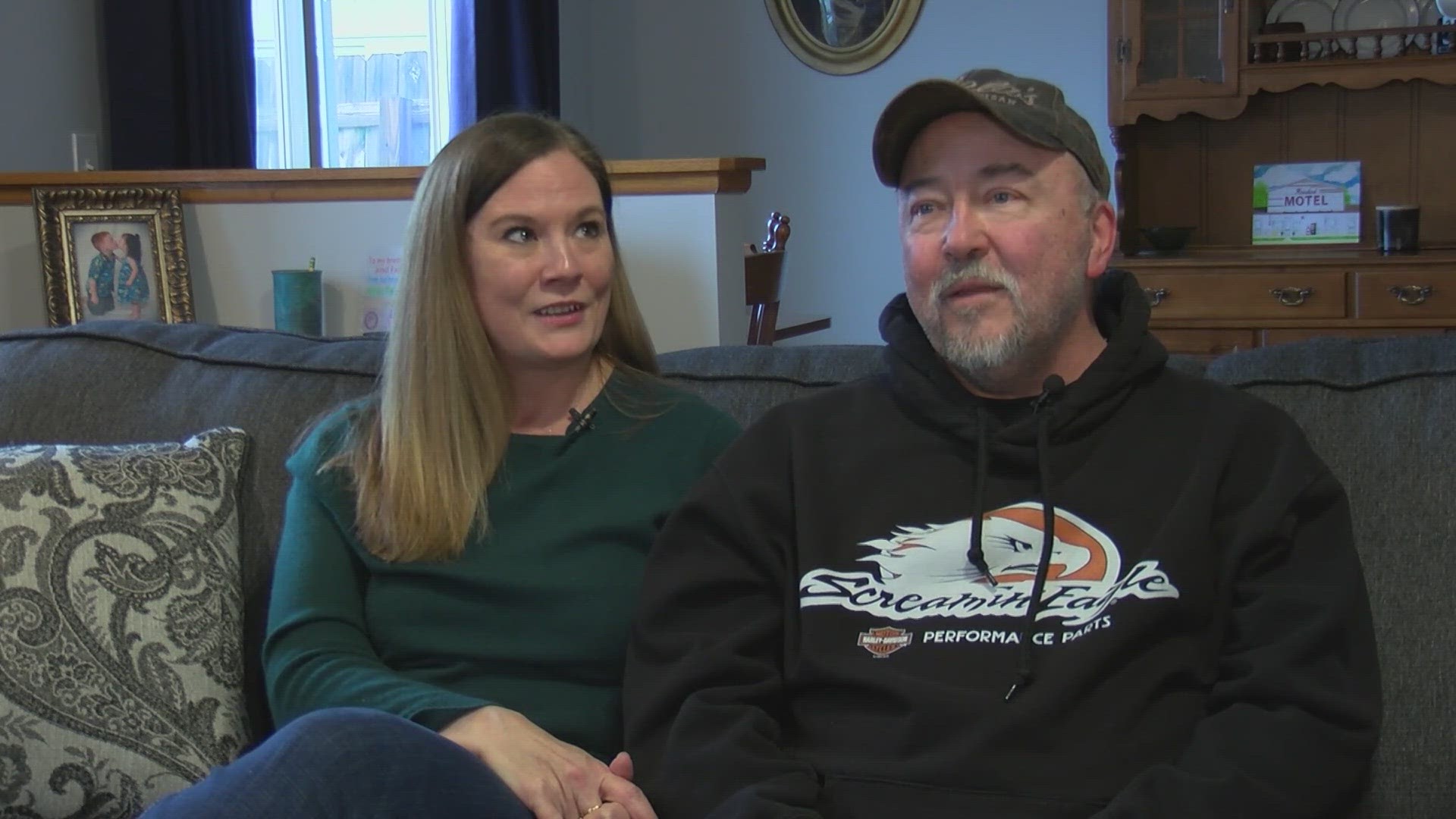 Paige Reed donated a kidney to her husband, Mike, after learning he was in Stage IV kidney failure. In March 2023, the transplant was successful.