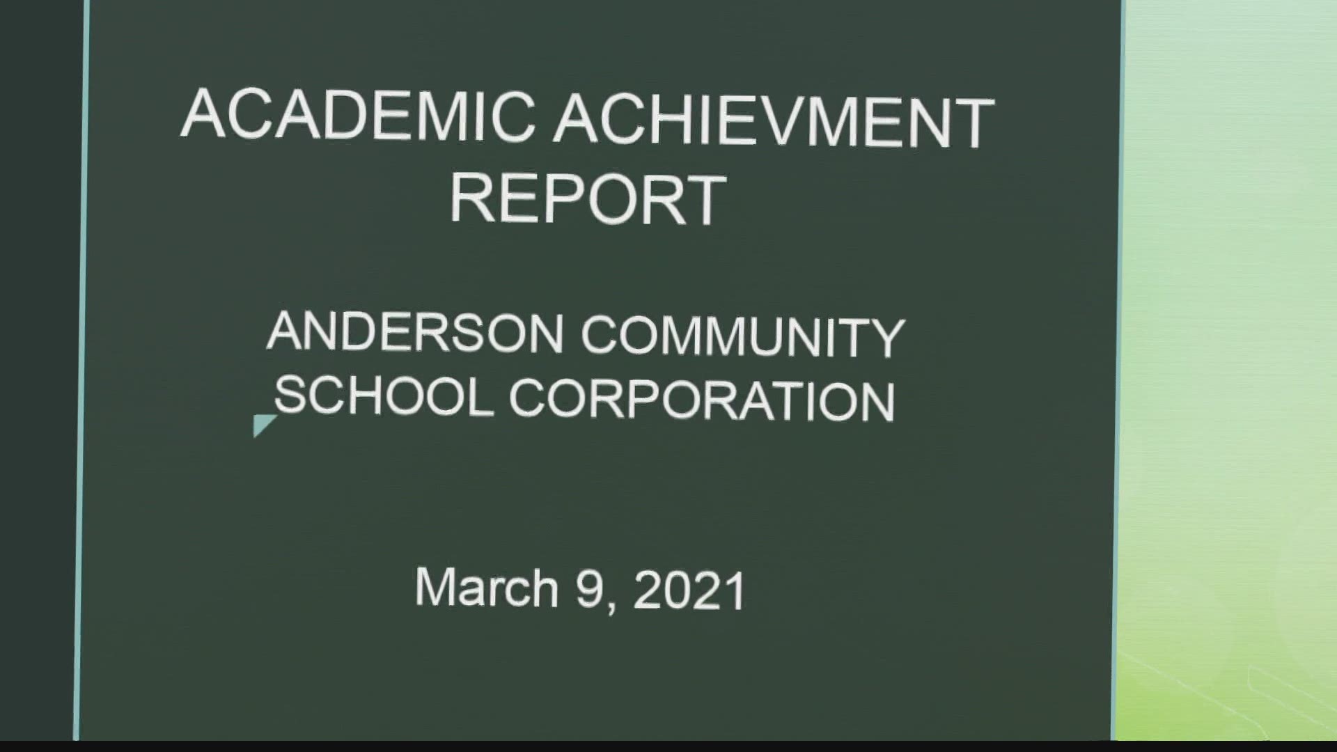 In Anderson the number of failing middle and high school students has more than tripled since the beginning of the pandemic.