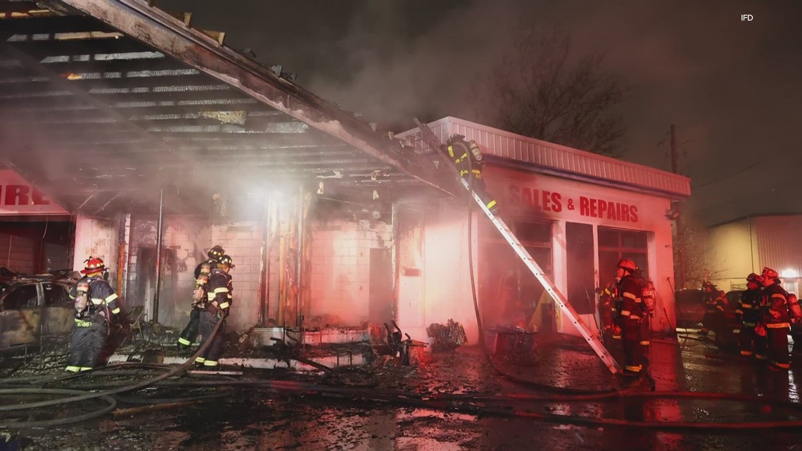 IFD investigating car dealership fire