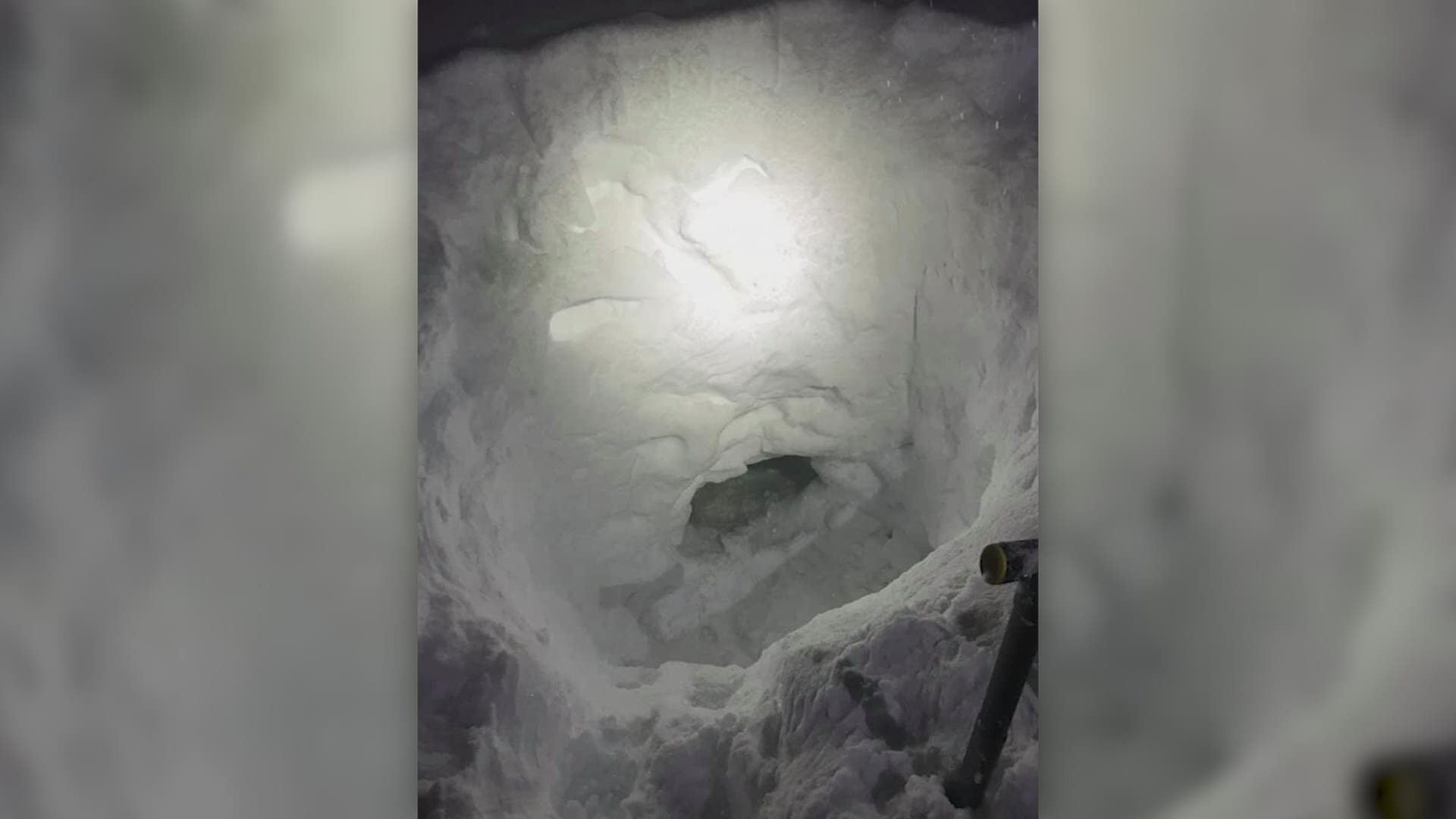 After he got lost, the 17-year-old teen dug a snow cave and hunkered down with food and water while waiting to be rescued.