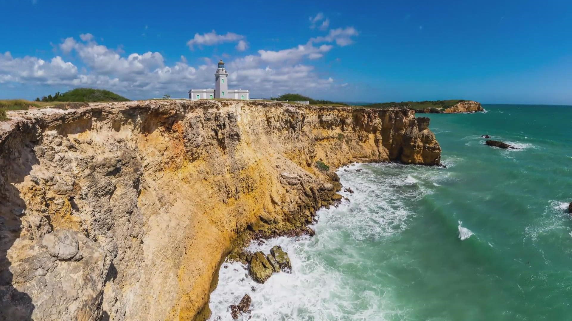 Edgar Garay, 27, was on a day trip to the southwestern coast of Puerto Rico when a witness said they saw him stumble toward the edge of the cliff Sunday evening.