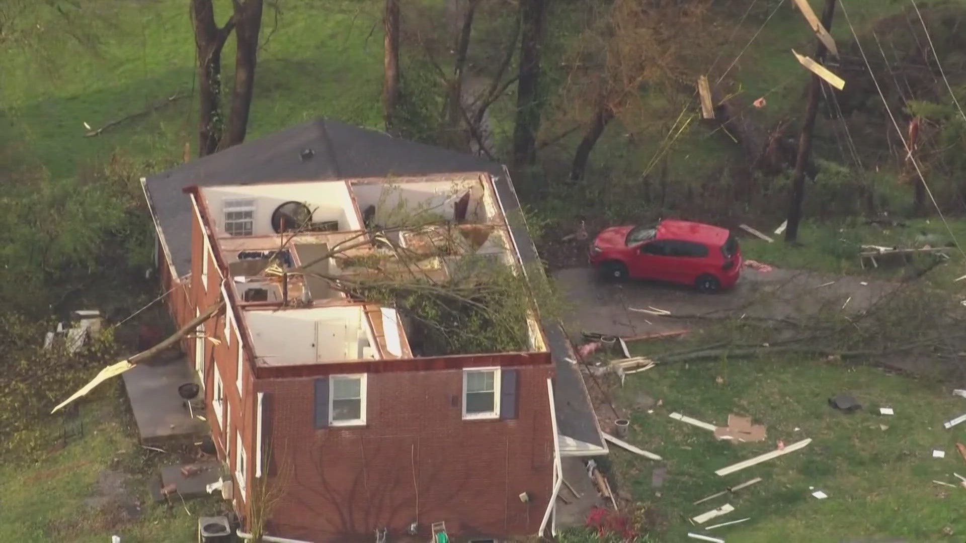 Thousands are still without power the morning after in Louisville and other parts of Kentucky.