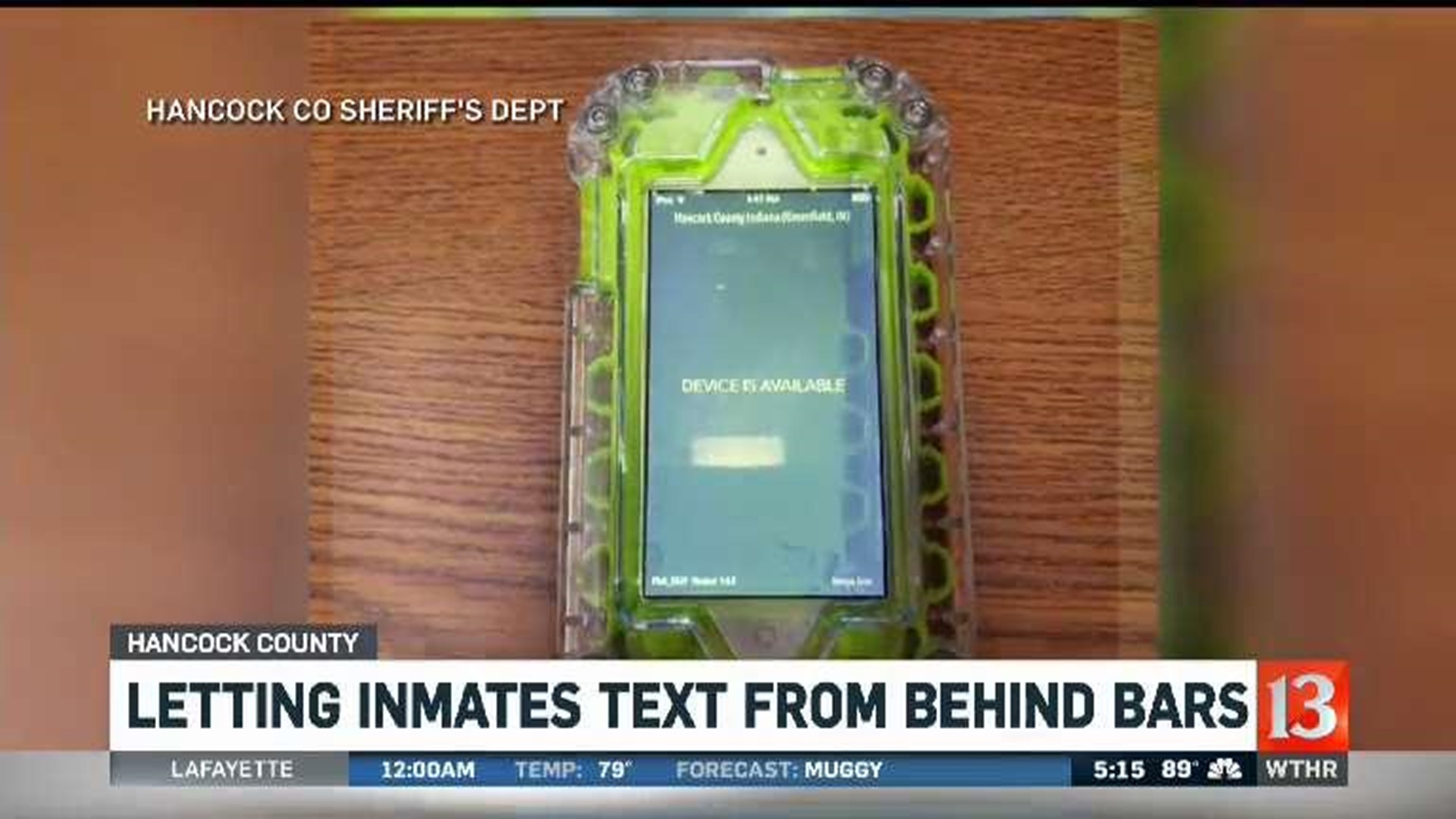 For a fee, Hancock County jail detainees can send, receive text