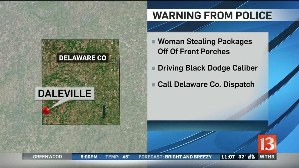 Daleville police issue alert about woman stealing packages