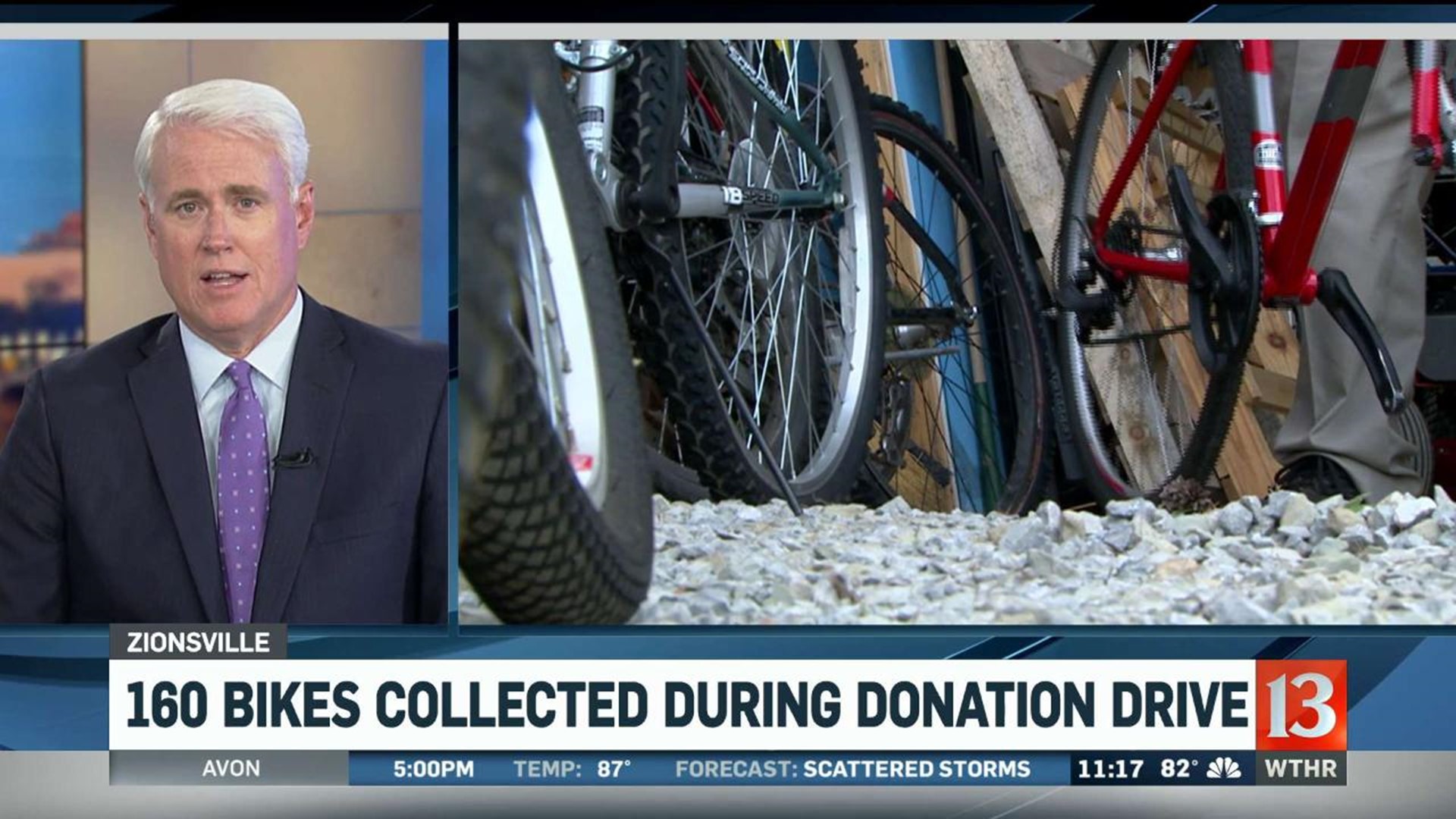 160 Bikes Collected During Donation Drive in Zionsville