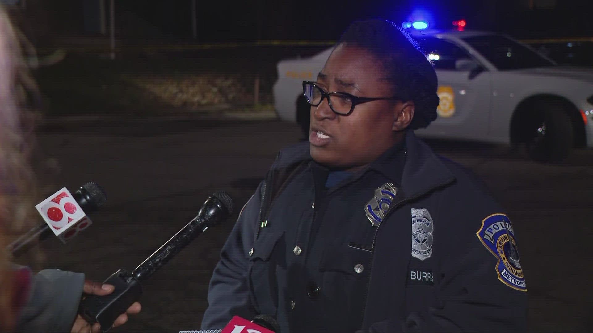 IMPD Ofc. Samone Burris gave an update on the latest shooting, which happened Sunday around 9 p.m. in the 2000 block of Bosart Avenue, near Emerson Avenue.