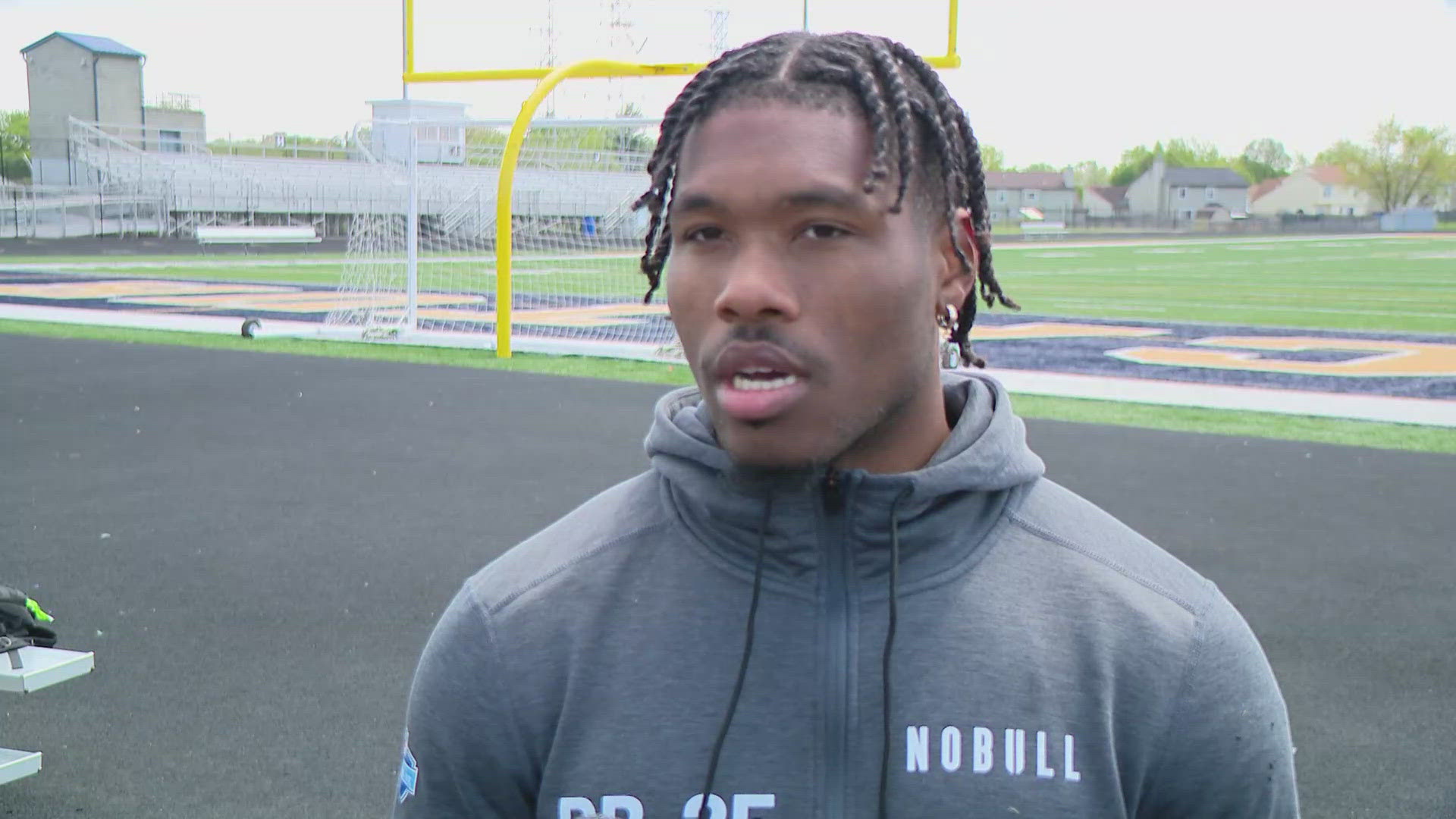 13Sports director talks to Decatur Central grand Tyrone Tracy ahead of the 2024 NFL Draft.