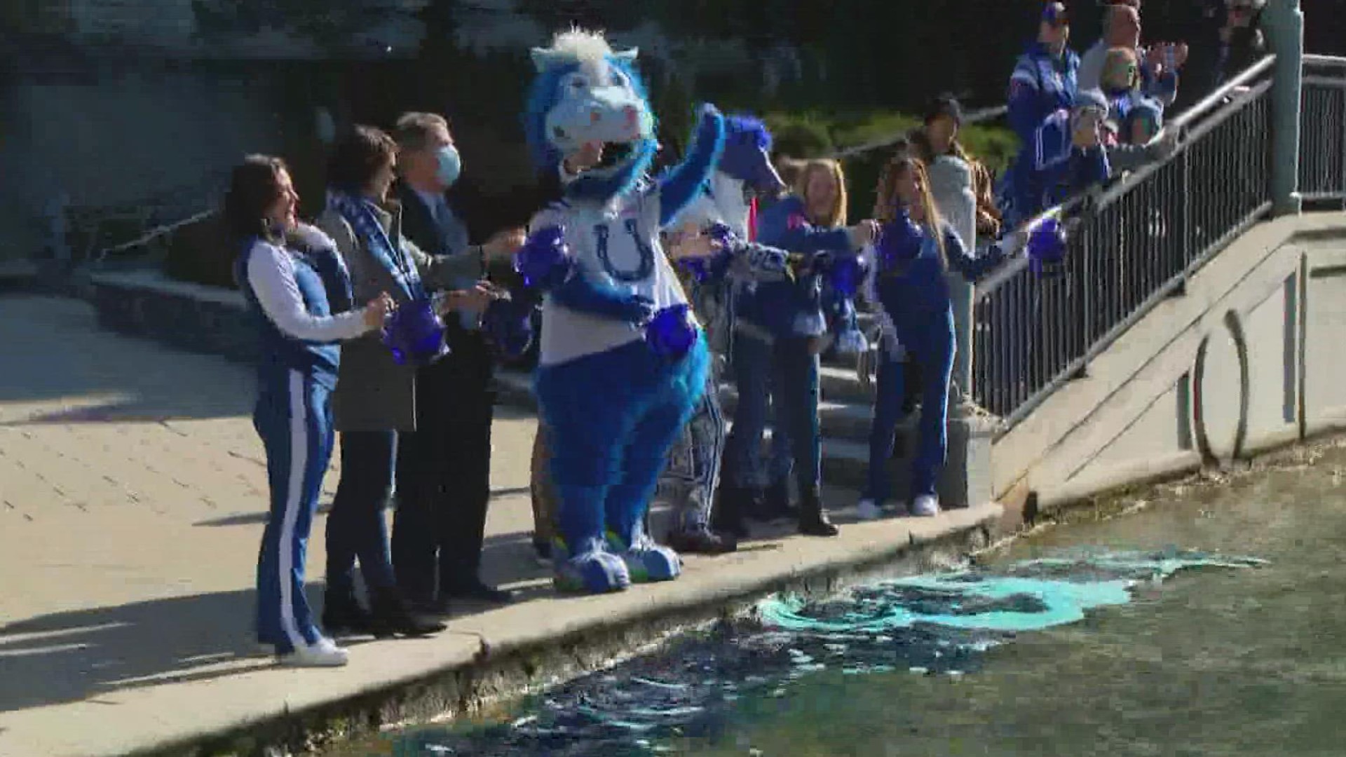 Indianapolis is getting ready for the Colts' Thursday Night Football game, including the downtown canal.