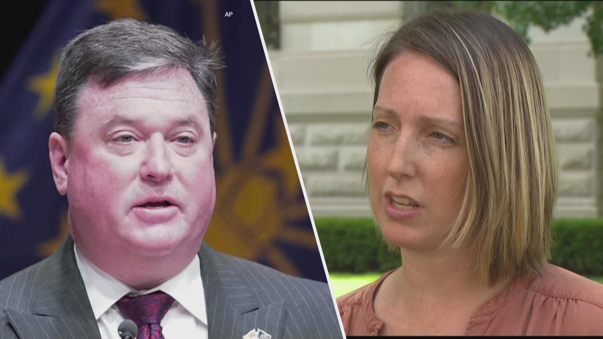 The judge denied Dr. Caitlin Bernard's request to prevent the odd Rokita from getting certain records.
The judge also found Rokita violated the state's constitution.