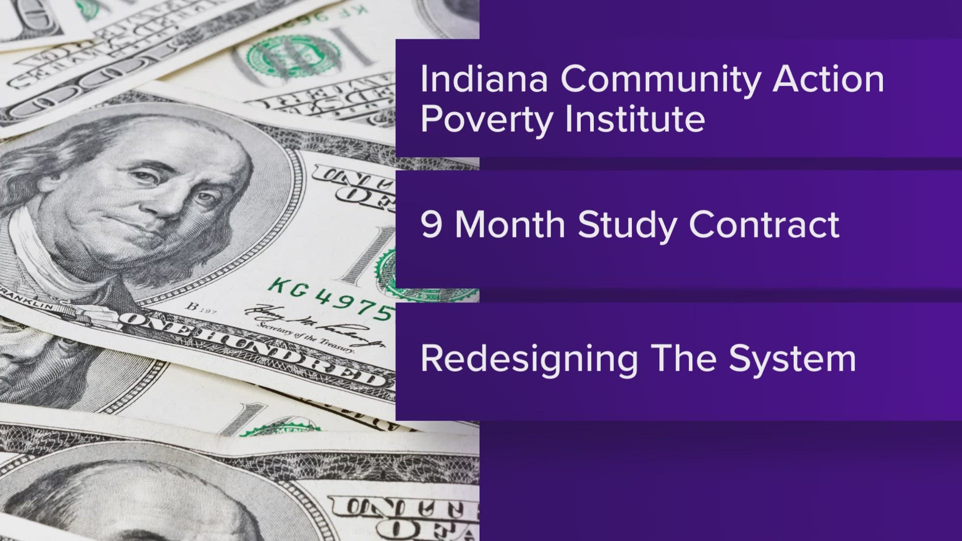 The Indiana Community Action Poverty Institute or "INCAP" is studying how to make the programs work better together.