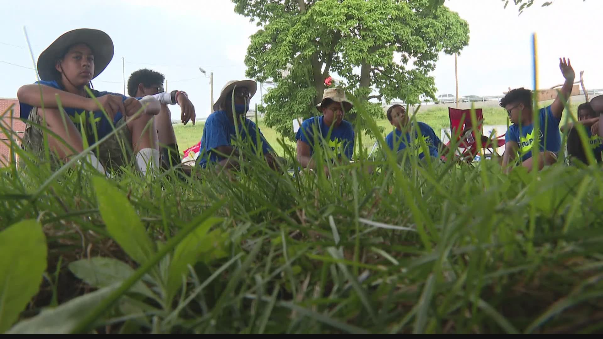 When the pandemic changed the troop's summer camp plans, they set up tents in a church parking lot.