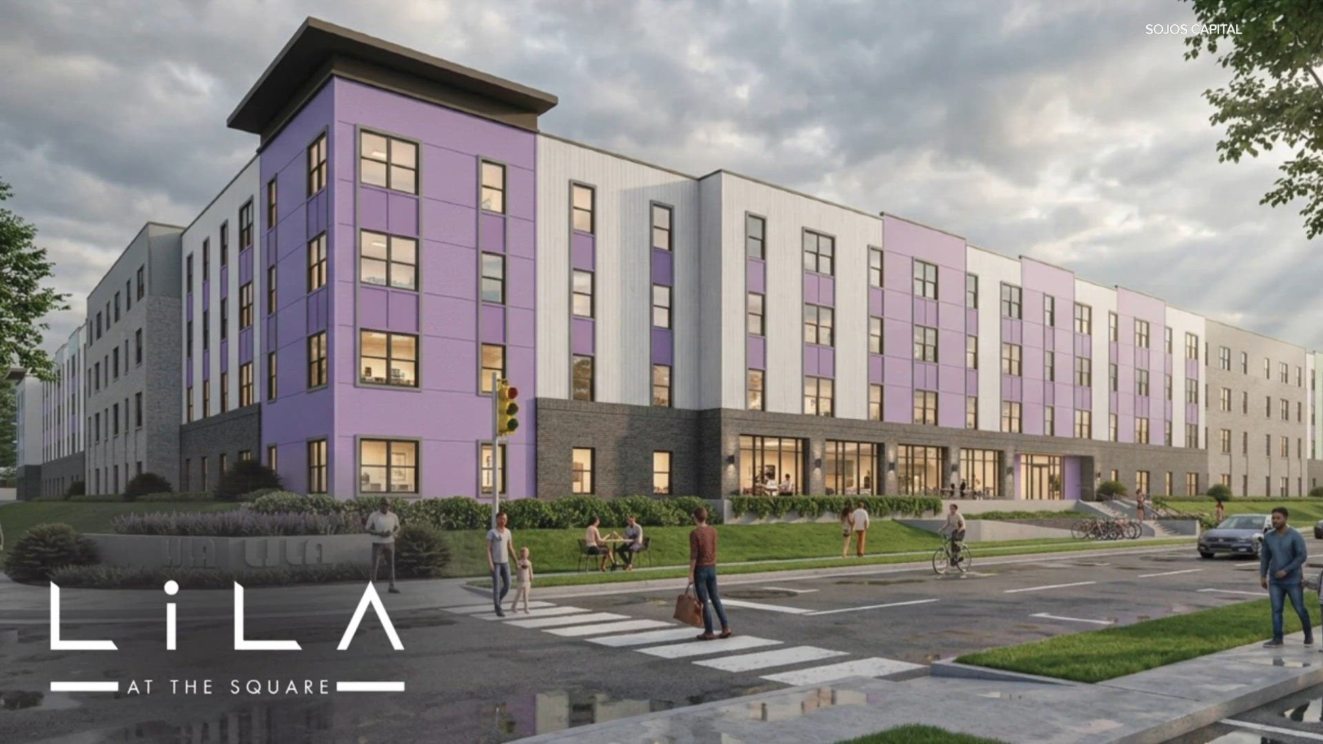 Affordable housing apartment building under construction at the site of ...