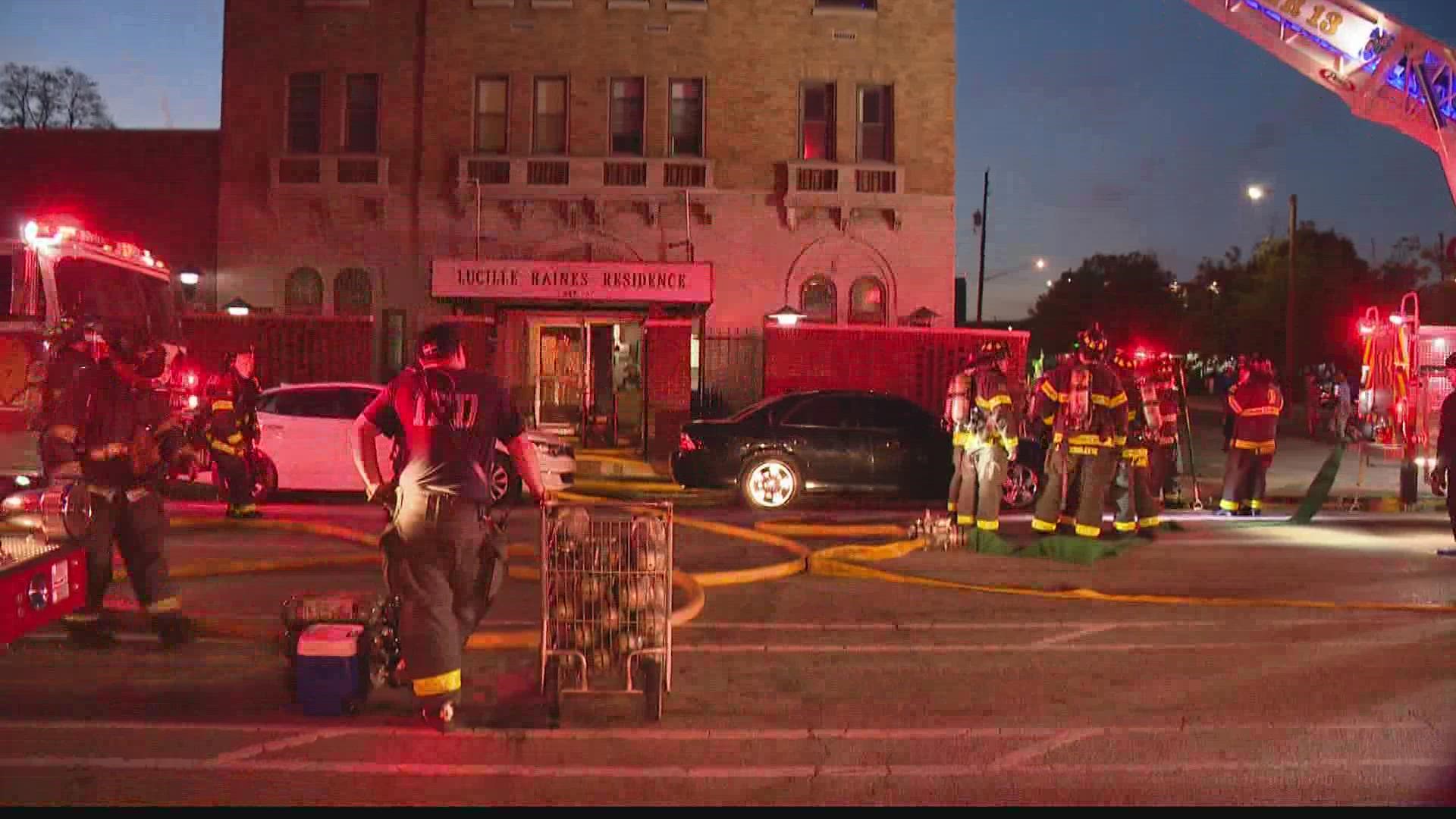 IFD said the fire happened at an apartment complex near 10th and North Pennsylvania streets.
